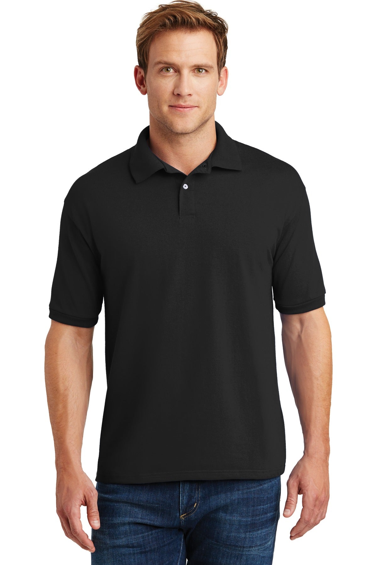 Hanes® EcoSmart® - 5.2-Ounce Jersey Knit Sport Shirt