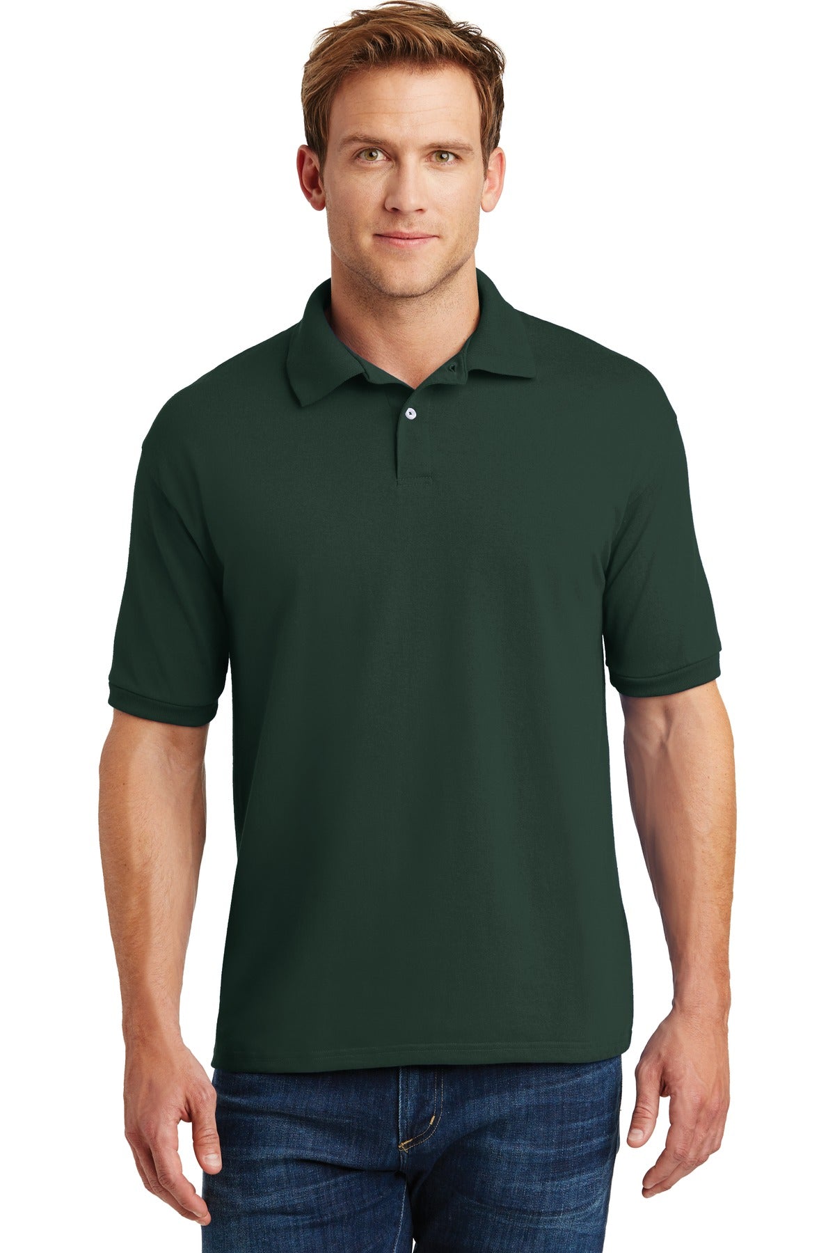 Hanes® EcoSmart® - 5.2-Ounce Jersey Knit Sport Shirt