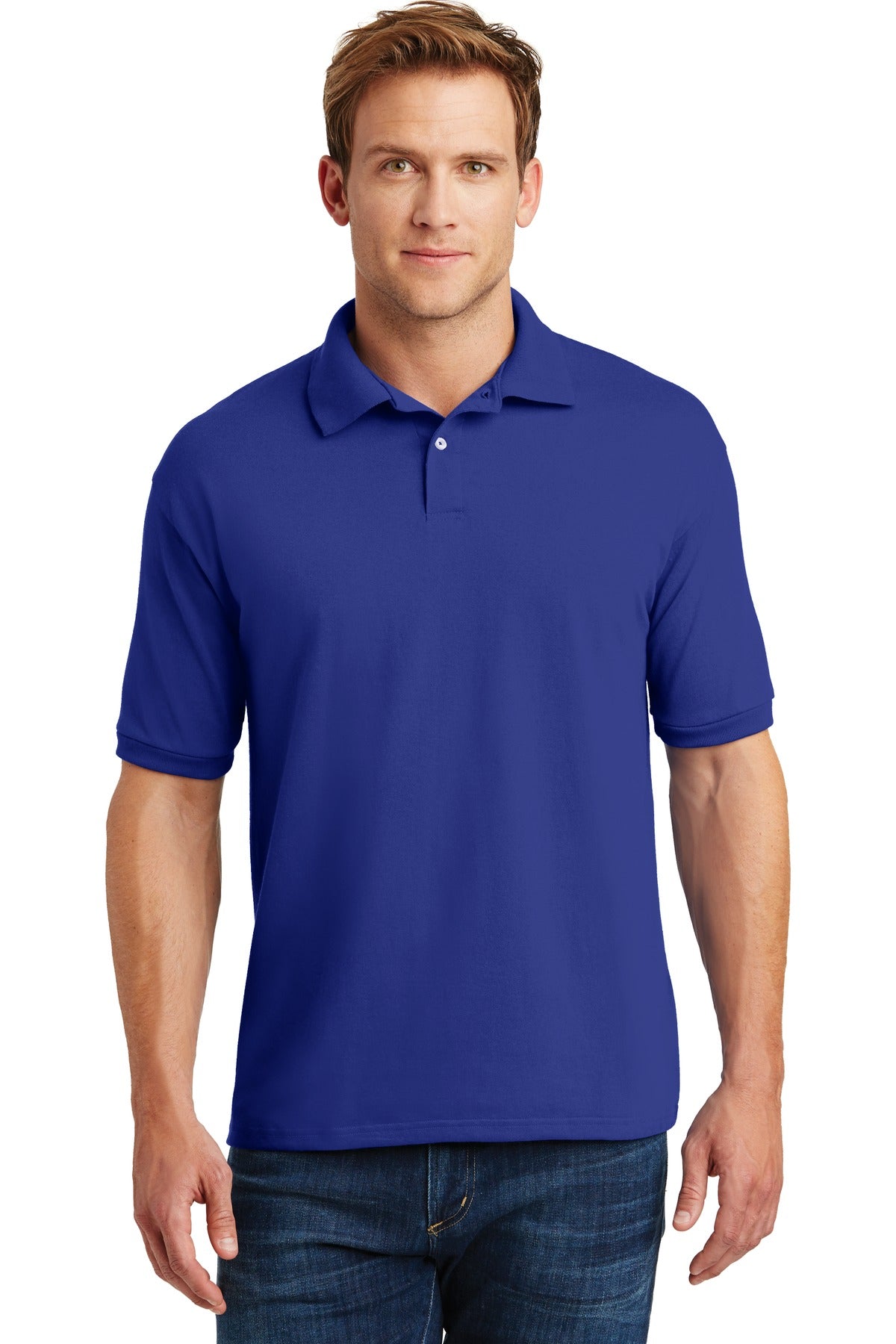 Hanes® EcoSmart® - 5.2-Ounce Jersey Knit Sport Shirt