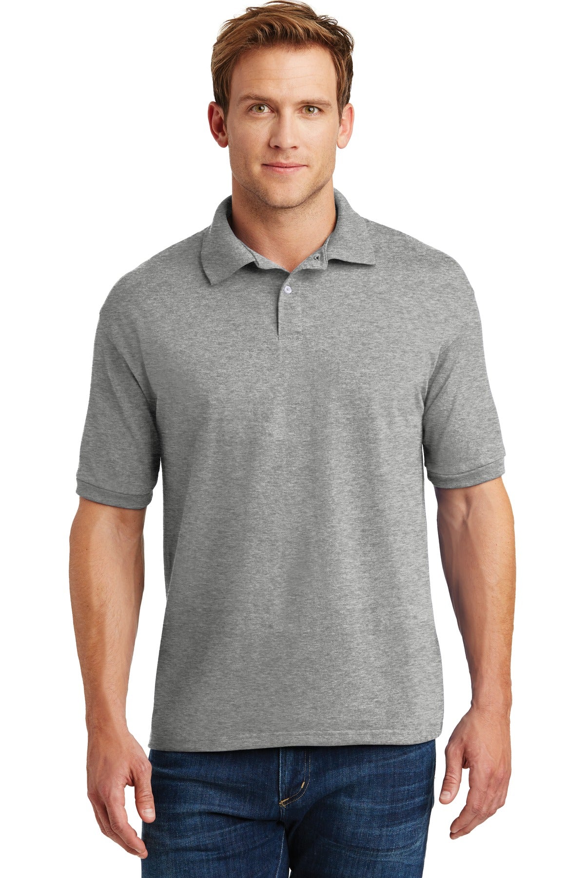 Hanes® EcoSmart® - 5.2-Ounce Jersey Knit Sport Shirt
