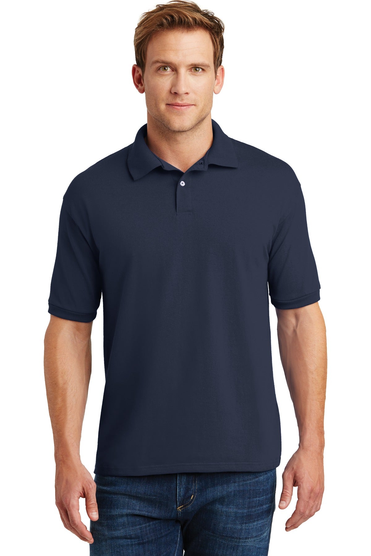 Hanes® EcoSmart® - 5.2-Ounce Jersey Knit Sport Shirt