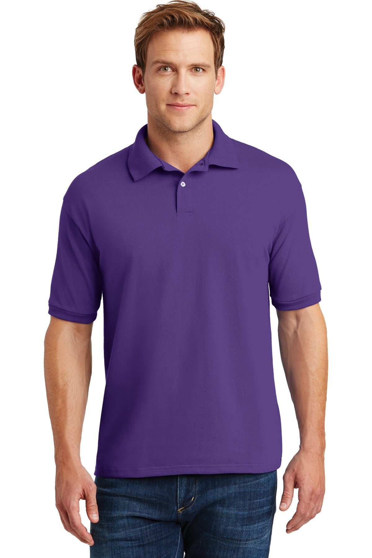 Hanes® EcoSmart® - 5.2-Ounce Jersey Knit Sport Shirt