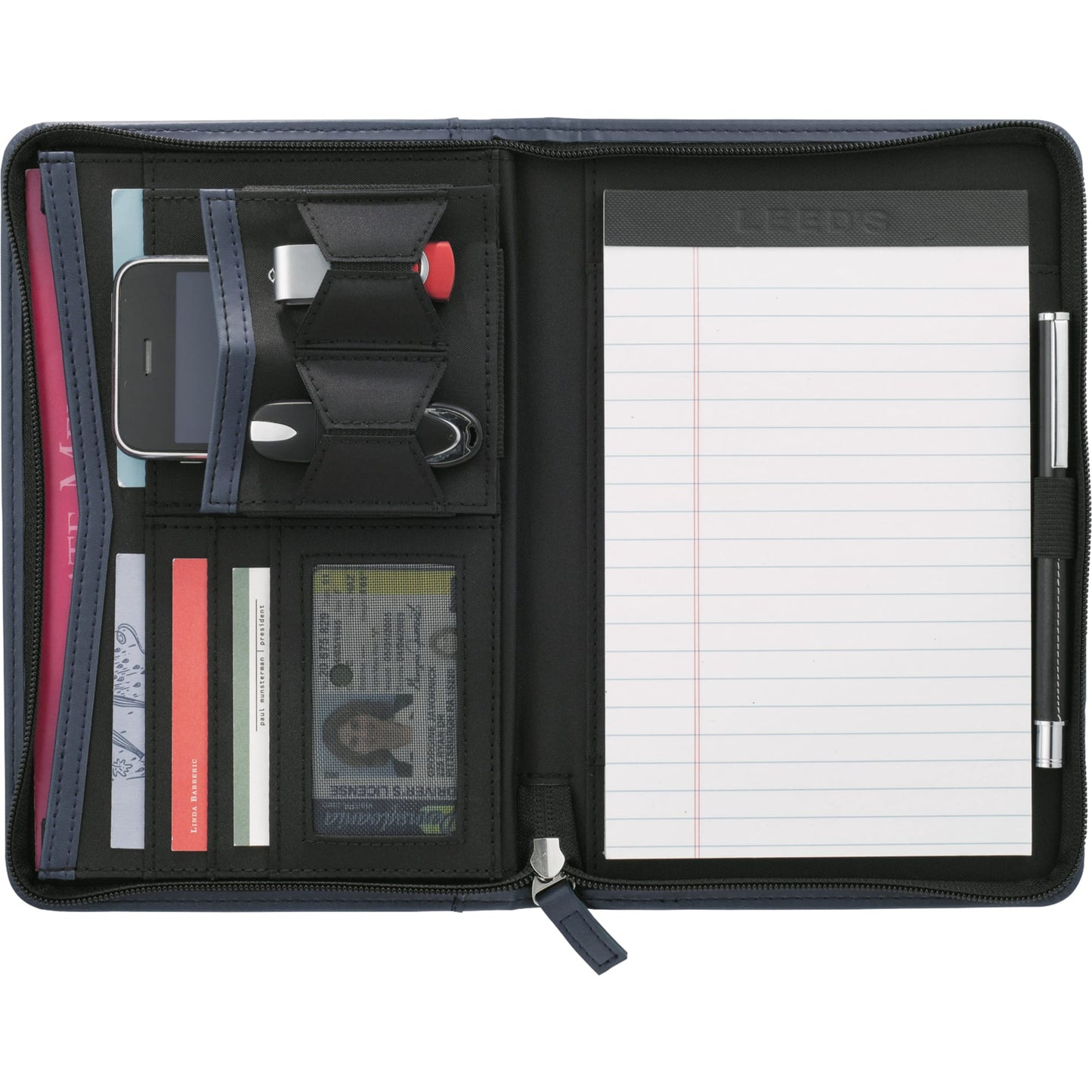 Pedova™ Jr. Zippered Padfolio w FSC® Mix Paper