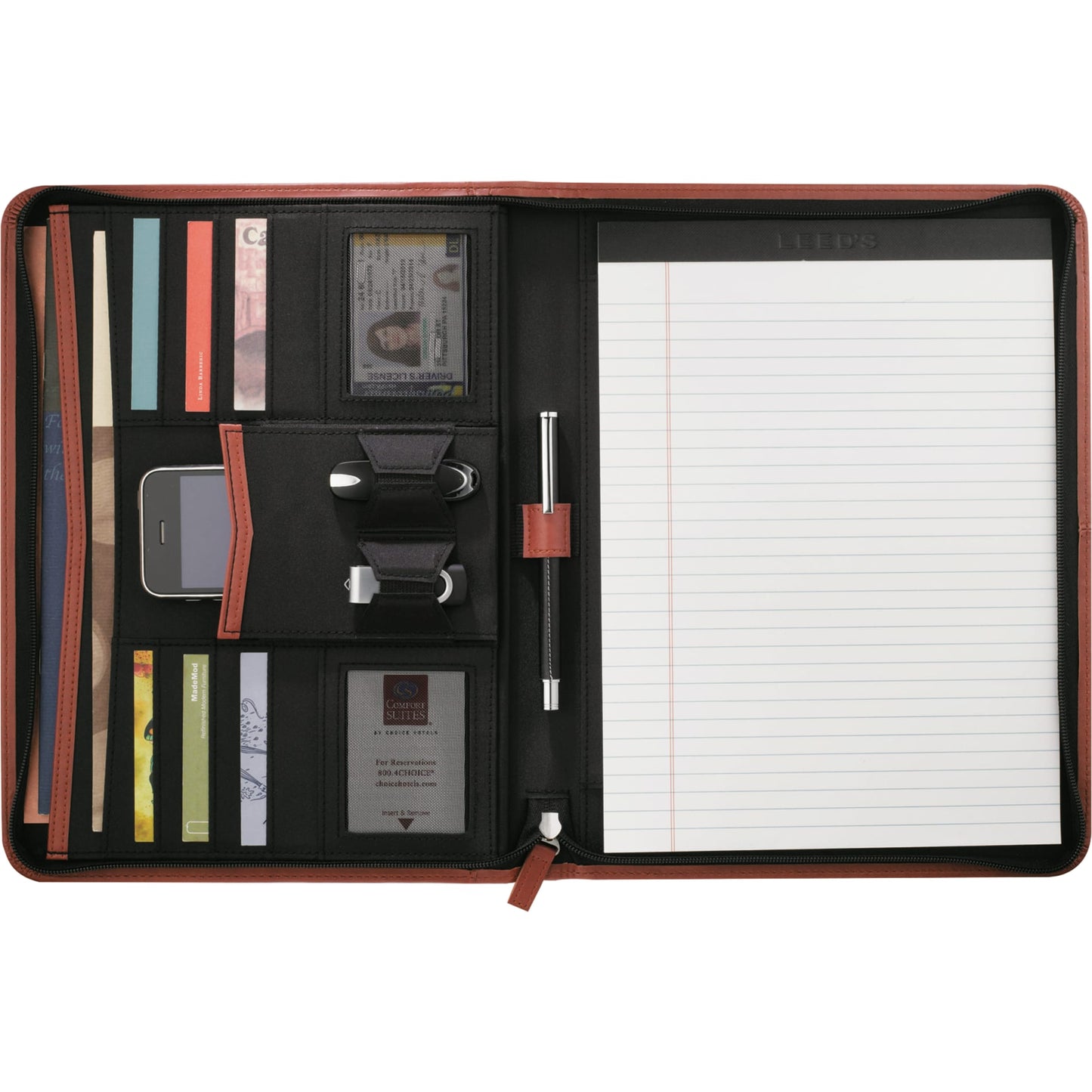Pedova™ Zippered UltraHyde Padfolio FSC® Mix Paper