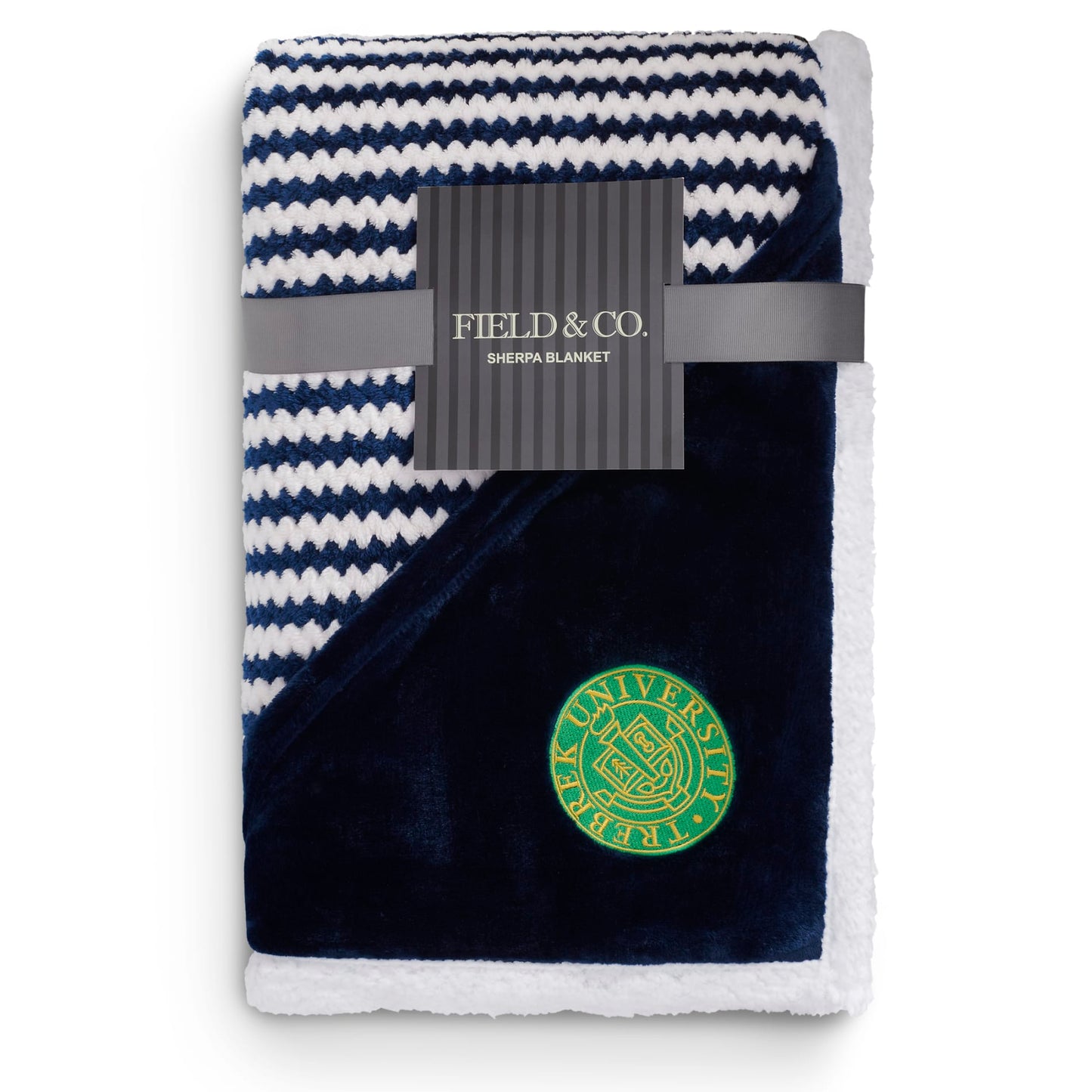 Field & Co.® Chevron Striped Sherpa Blanket