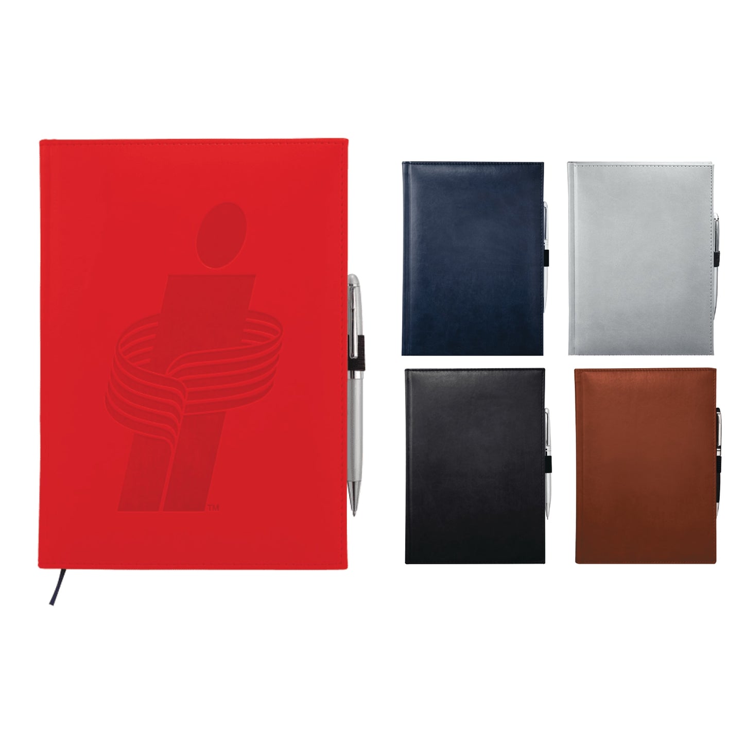 7" x 10" FSC® Mix Pedova™ Large Bound Journal with Deboss Logo