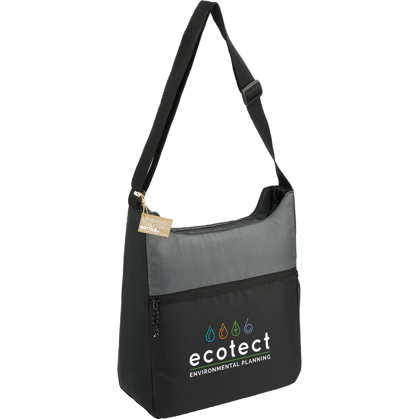 NBN Trailhead Recycled Zippered Tote with Full Color Print