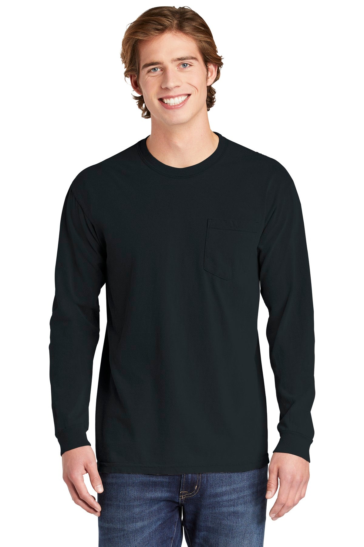 COMFORT COLORS® Heavyweight Ring Spun Long Sleeve Pocket Tee