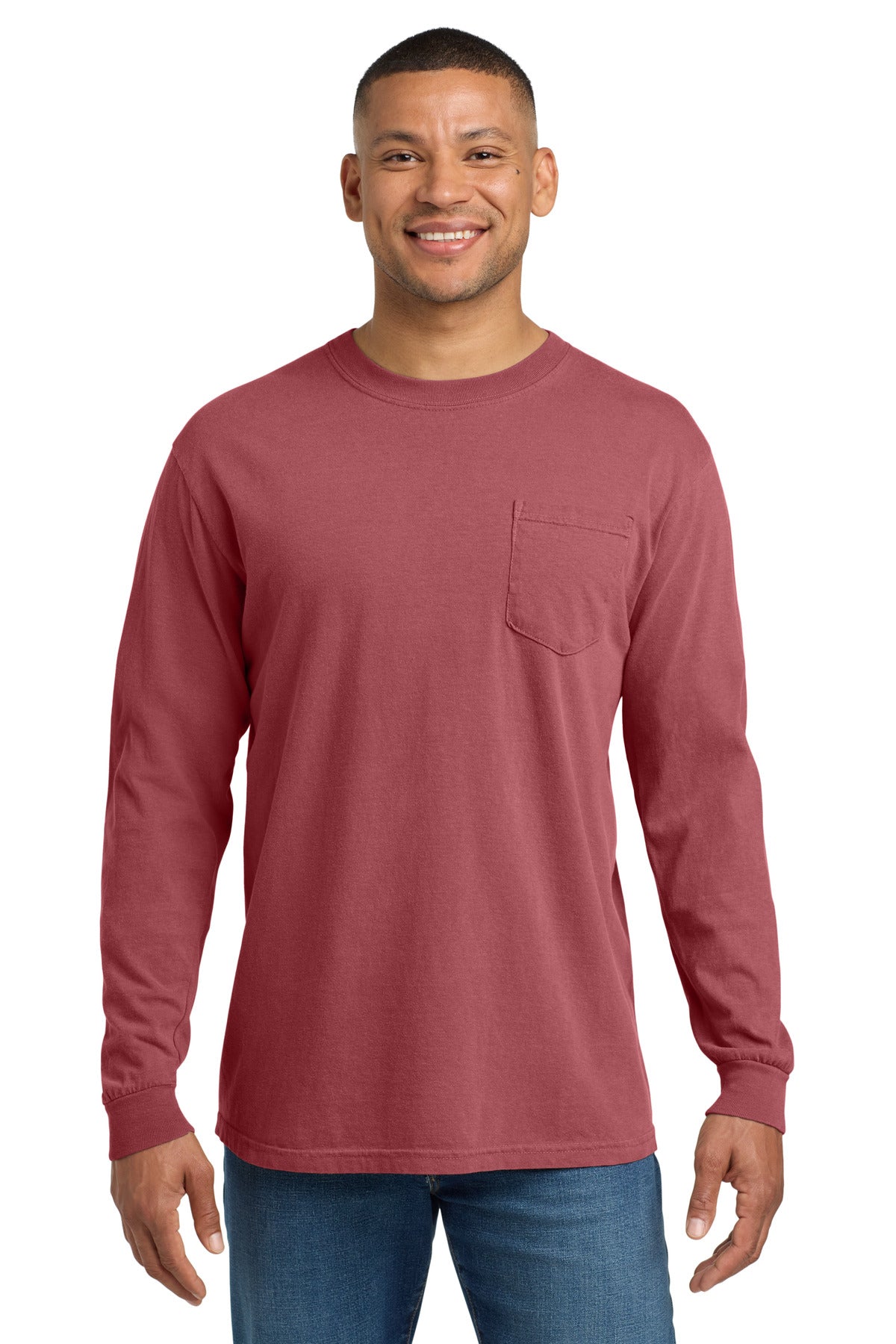 COMFORT COLORS® Heavyweight Ring Spun Long Sleeve Pocket Tee