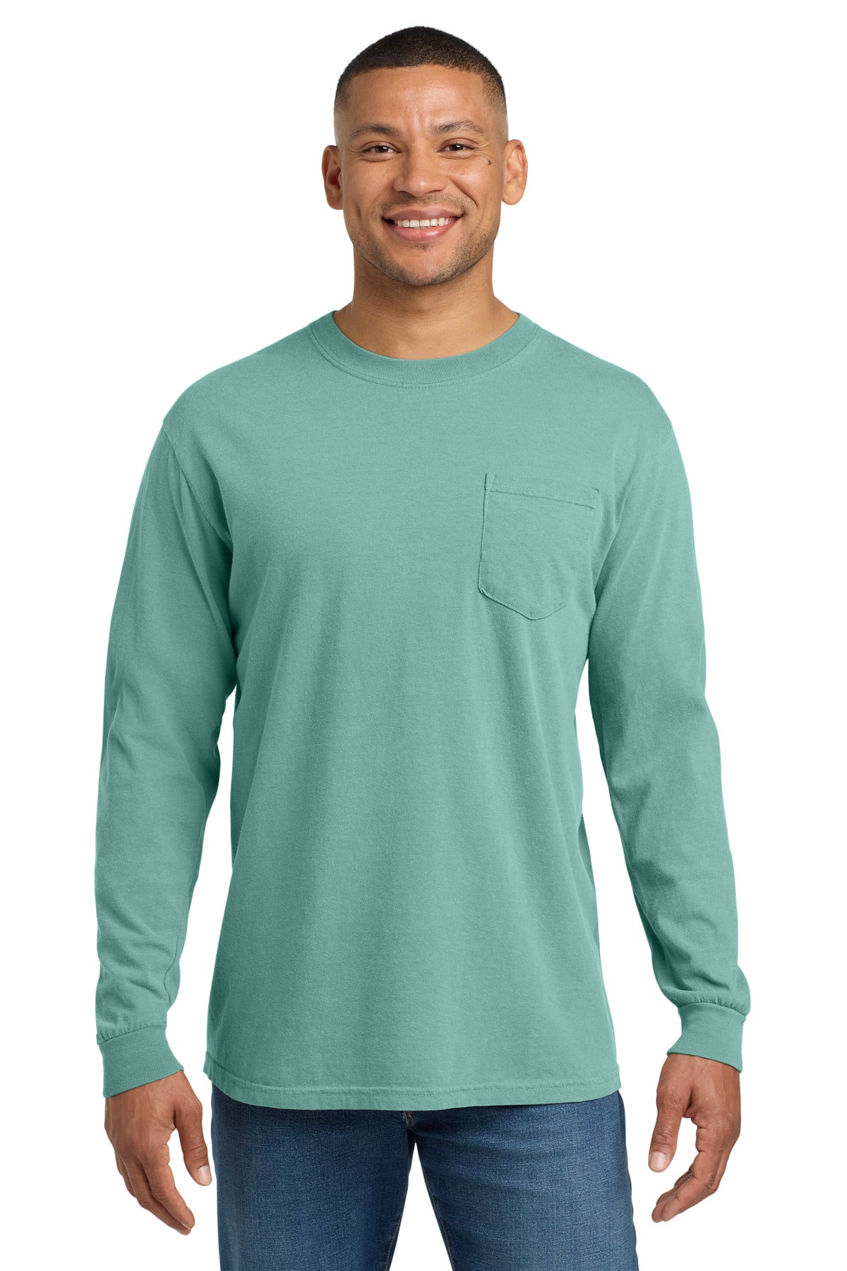 COMFORT COLORS® Heavyweight Ring Spun Long Sleeve Pocket Tee