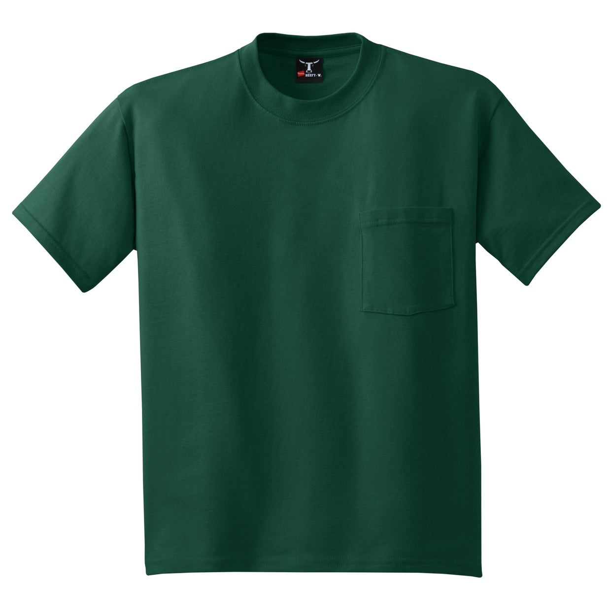 Hanes® Beefy-T® - 100% Cotton T-Shirt with Pocket
