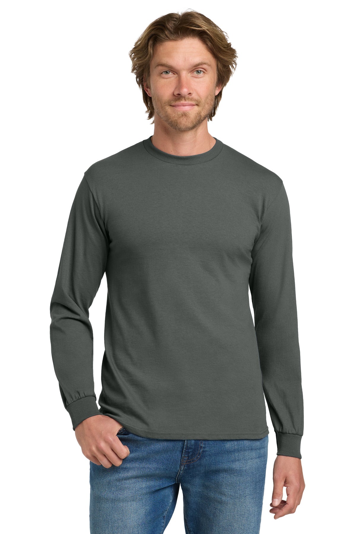 Gildan® - Heavy Cotton 100% Cotton Long Sleeve T-Shirt (CORE COLORS)