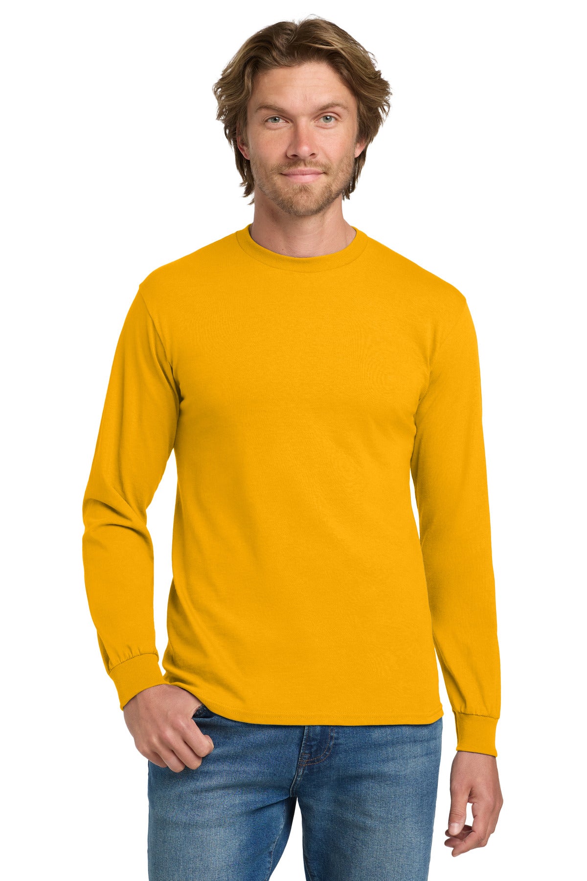 Gildan® - Heavy Cotton 100% Cotton Long Sleeve T-Shirt (CORE COLORS)
