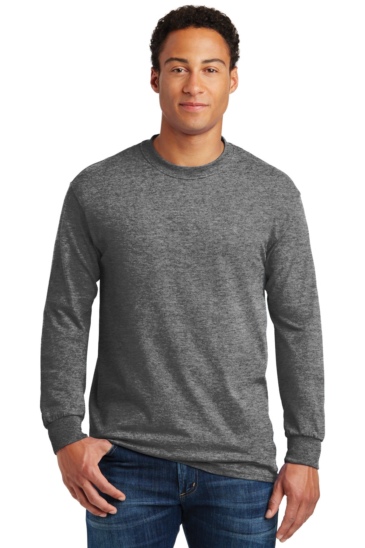 Gildan® - Heavy Cotton 100% Cotton Long Sleeve T-Shirt (CORE COLORS)