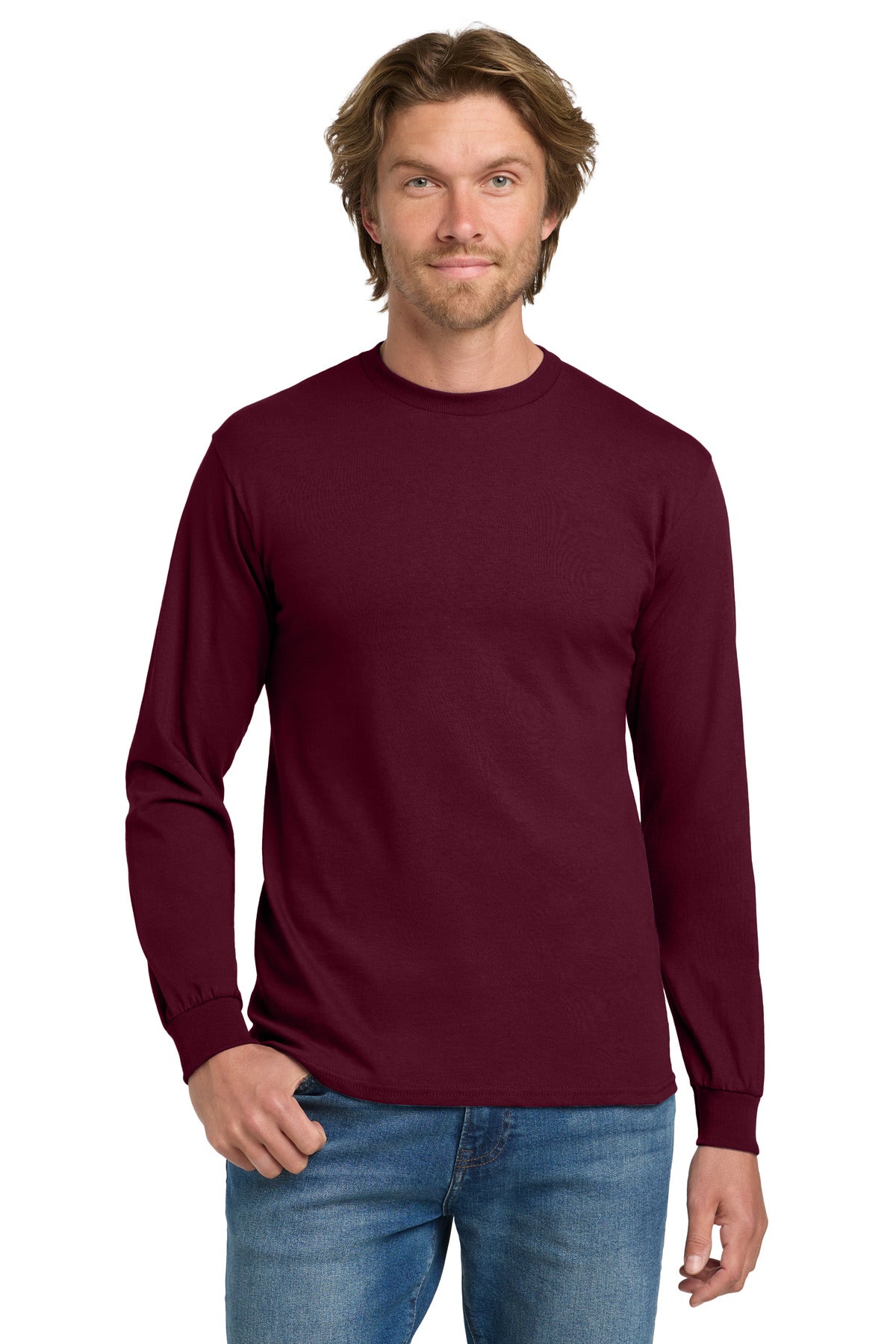 Gildan® - Heavy Cotton 100% Cotton Long Sleeve T-Shirt (CORE COLORS)