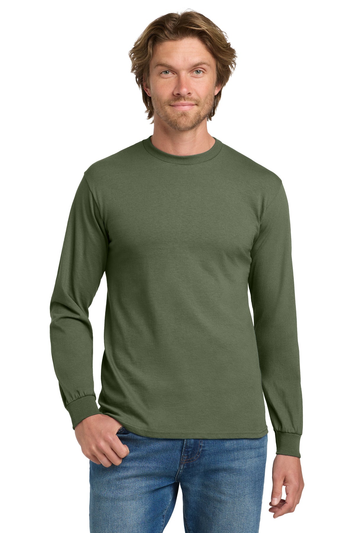 Gildan® - Heavy Cotton 100% Cotton Long Sleeve T-Shirt (CORE COLORS)