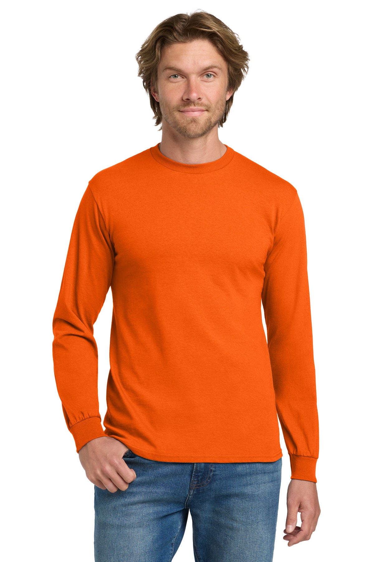 Gildan® - Heavy Cotton 100% Cotton Long Sleeve T-Shirt (CORE COLORS)