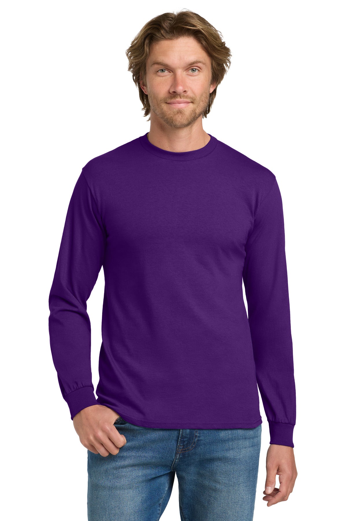 Gildan® - Heavy Cotton 100% Cotton Long Sleeve T-Shirt (CORE COLORS)