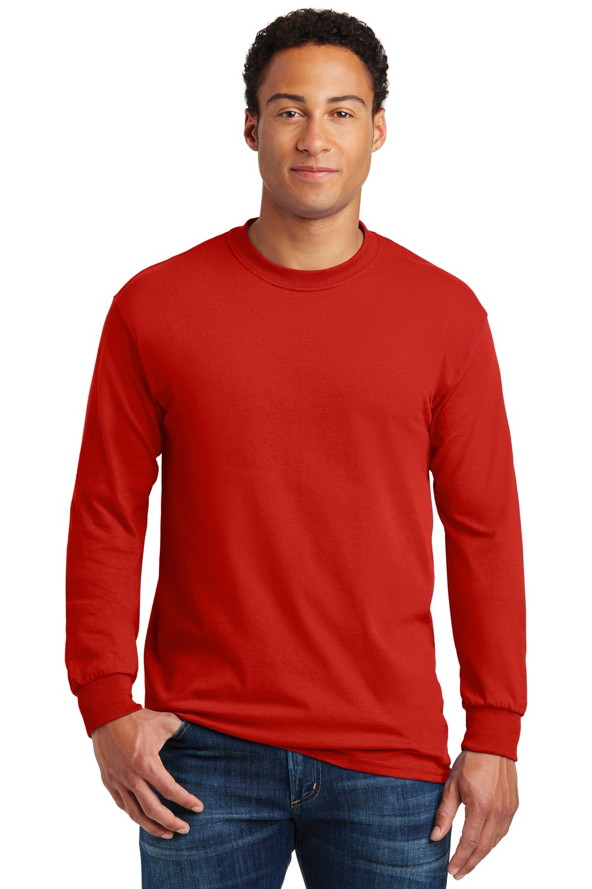 Gildan® - Heavy Cotton 100% Cotton Long Sleeve T-Shirt (CORE COLORS)