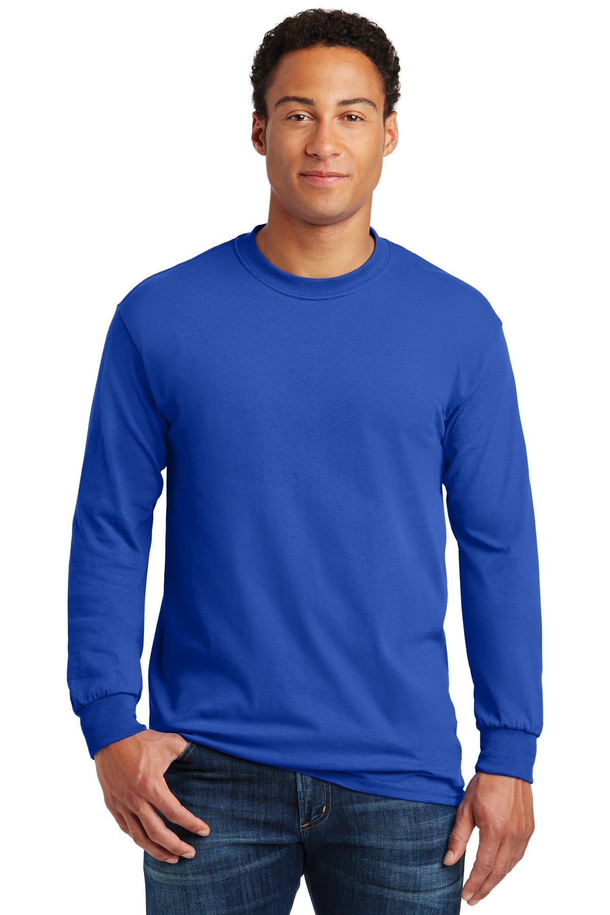 Gildan® - Heavy Cotton 100% Cotton Long Sleeve T-Shirt (CORE COLORS)
