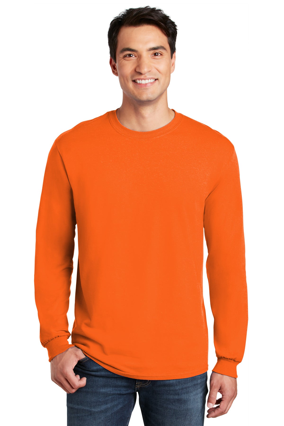 Gildan® - Heavy Cotton 100% Cotton Long Sleeve T-Shirt (CORE COLORS)