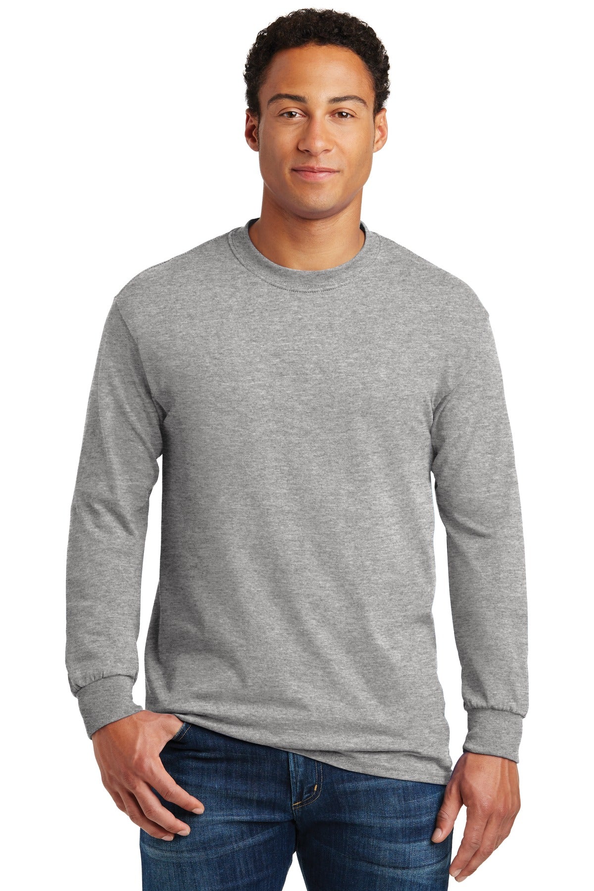 Gildan® - Heavy Cotton 100% Cotton Long Sleeve T-Shirt (CORE COLORS)