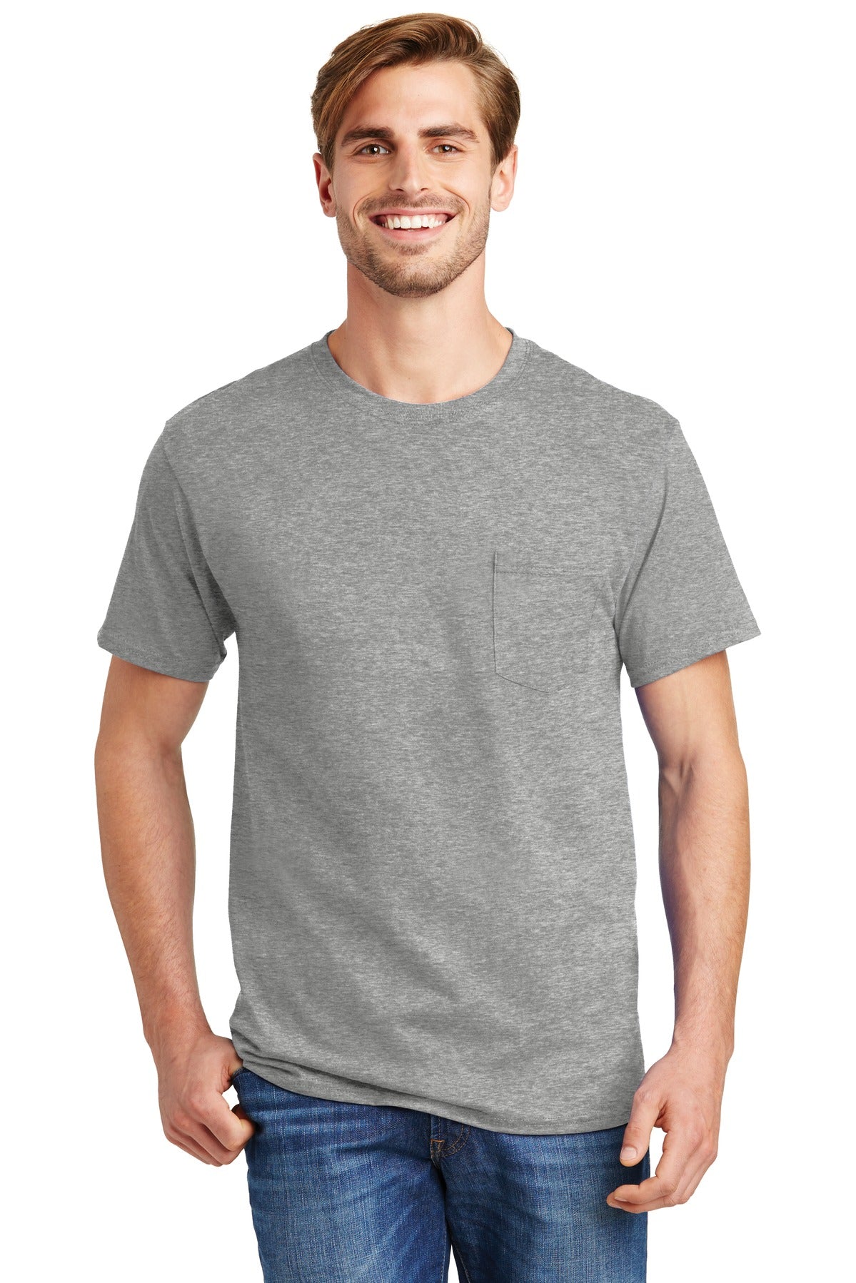 Hanes® - Authentic 100% Cotton T-Shirt with Pocket
