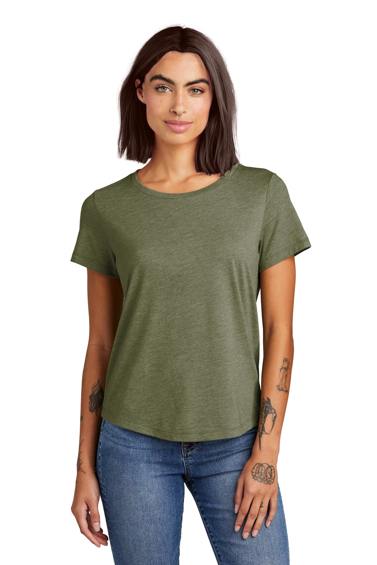 Allmade® Women's Relaxed Tri-Blend Scoop Neck Tee