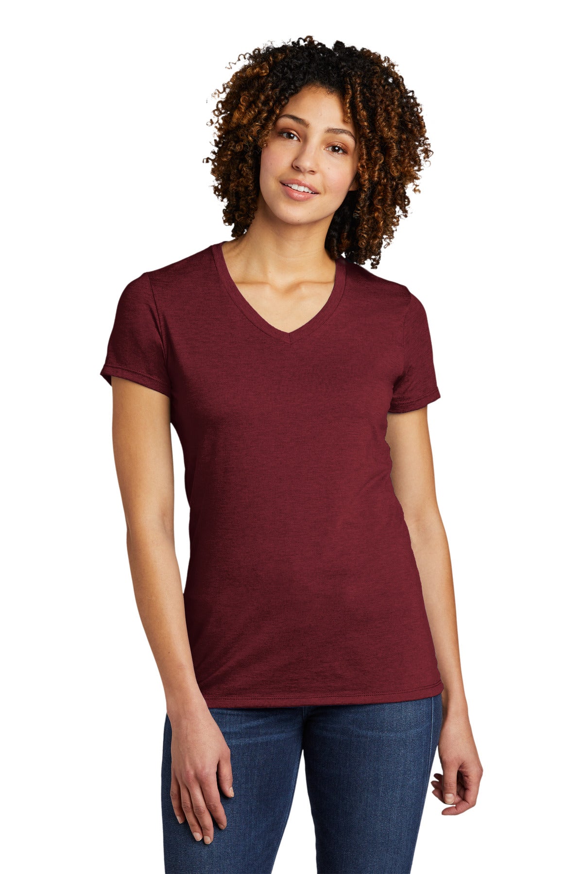 Allmade® Women's Tri-Blend V-Neck Tee (CORE COLORS)