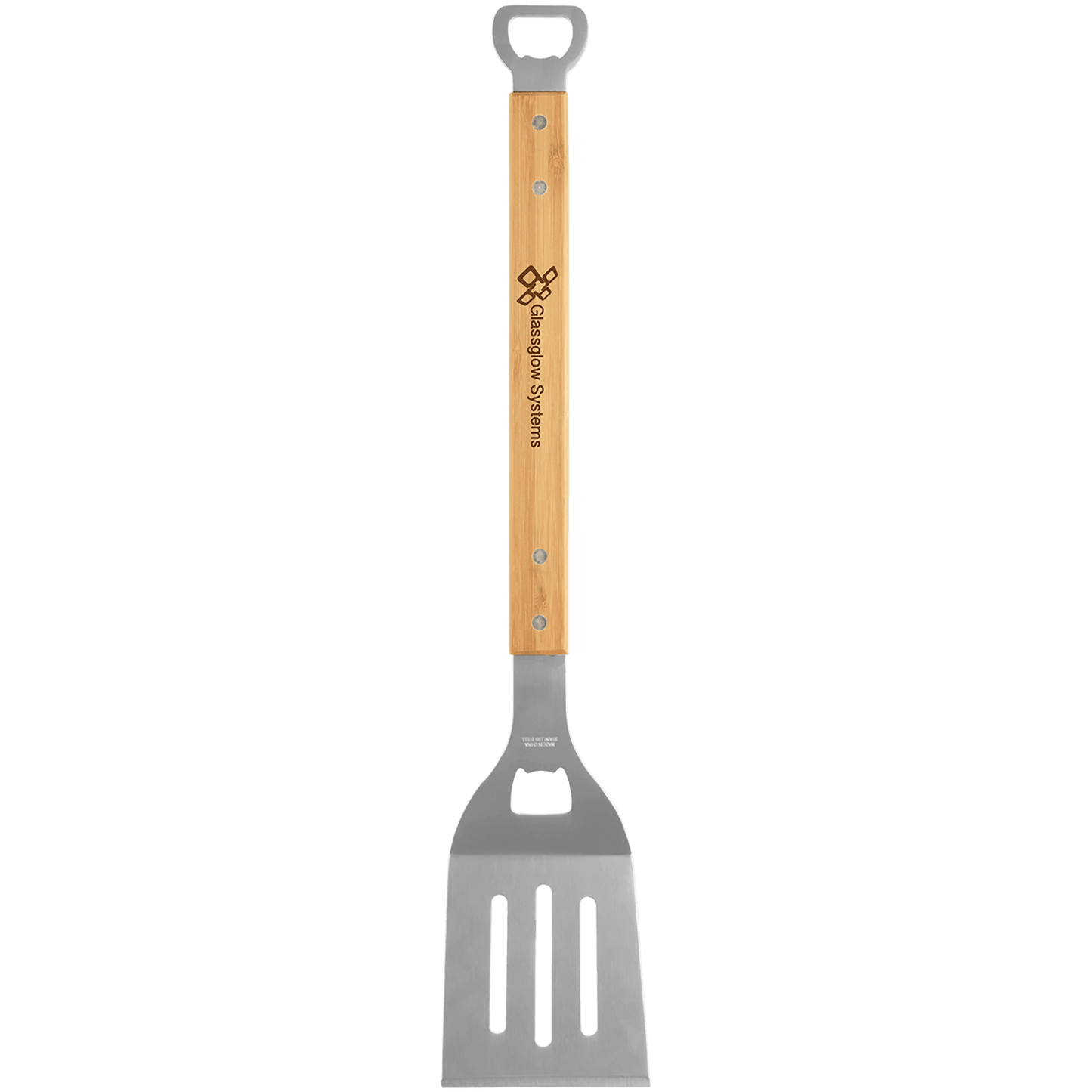 Custom Bamboo Barbeque Tools and 3-Piece BBQ Set with Engraved Logo
