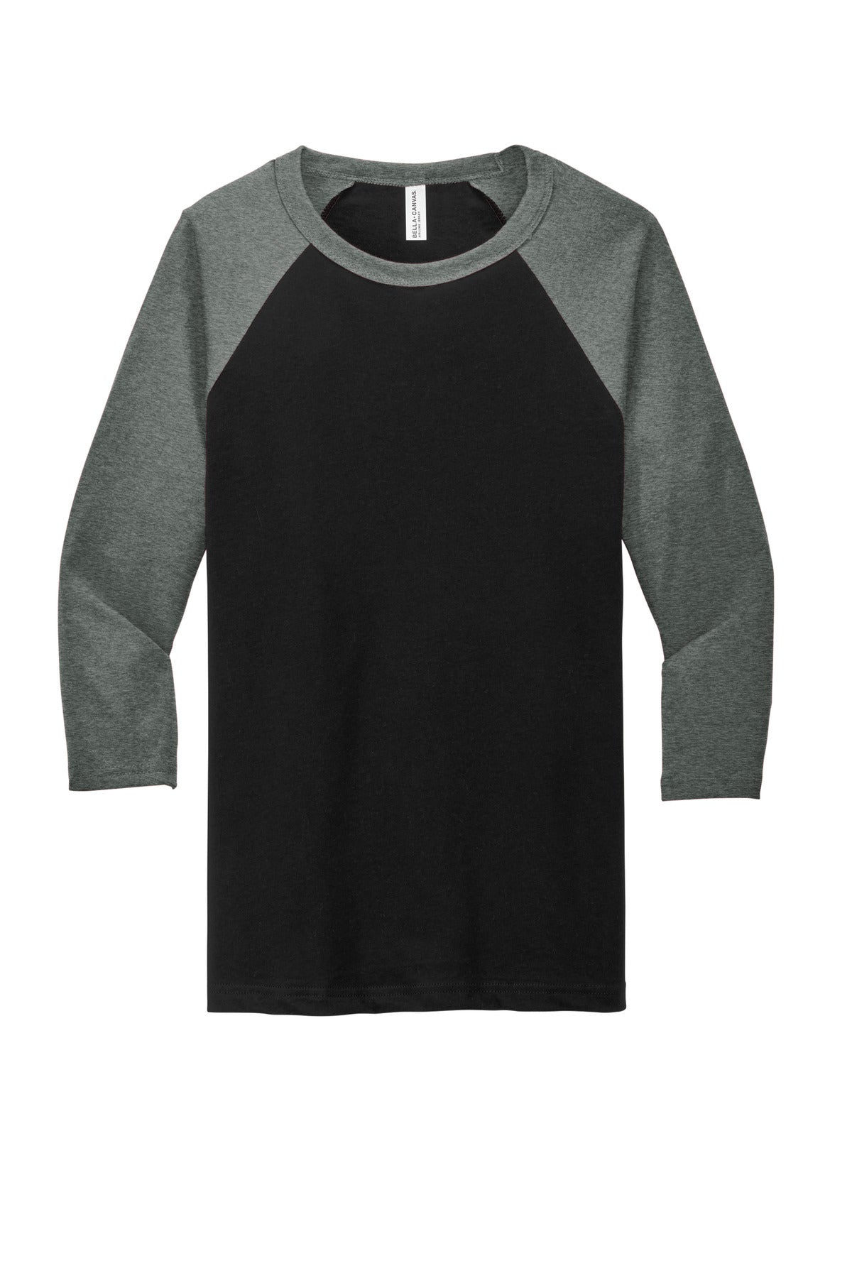 BELLA+CANVAS® Unisex 3/4-Sleeve Baseball Tee (CORE COLORS)