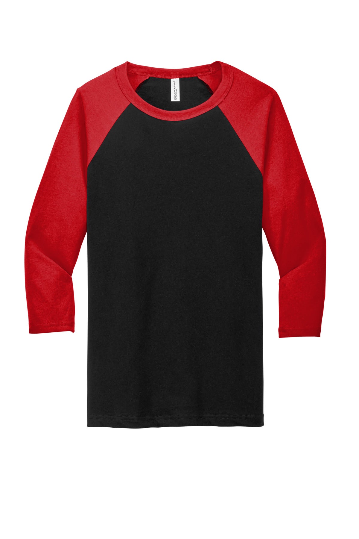 BELLA+CANVAS® Unisex 3/4-Sleeve Baseball Tee (CORE COLORS)