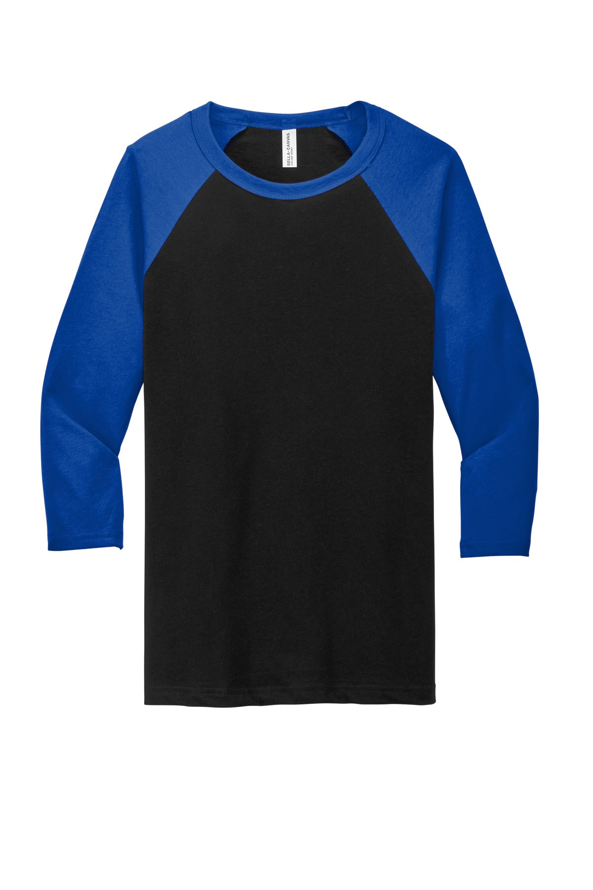 BELLA+CANVAS® Unisex 3/4-Sleeve Baseball Tee (CORE COLORS)