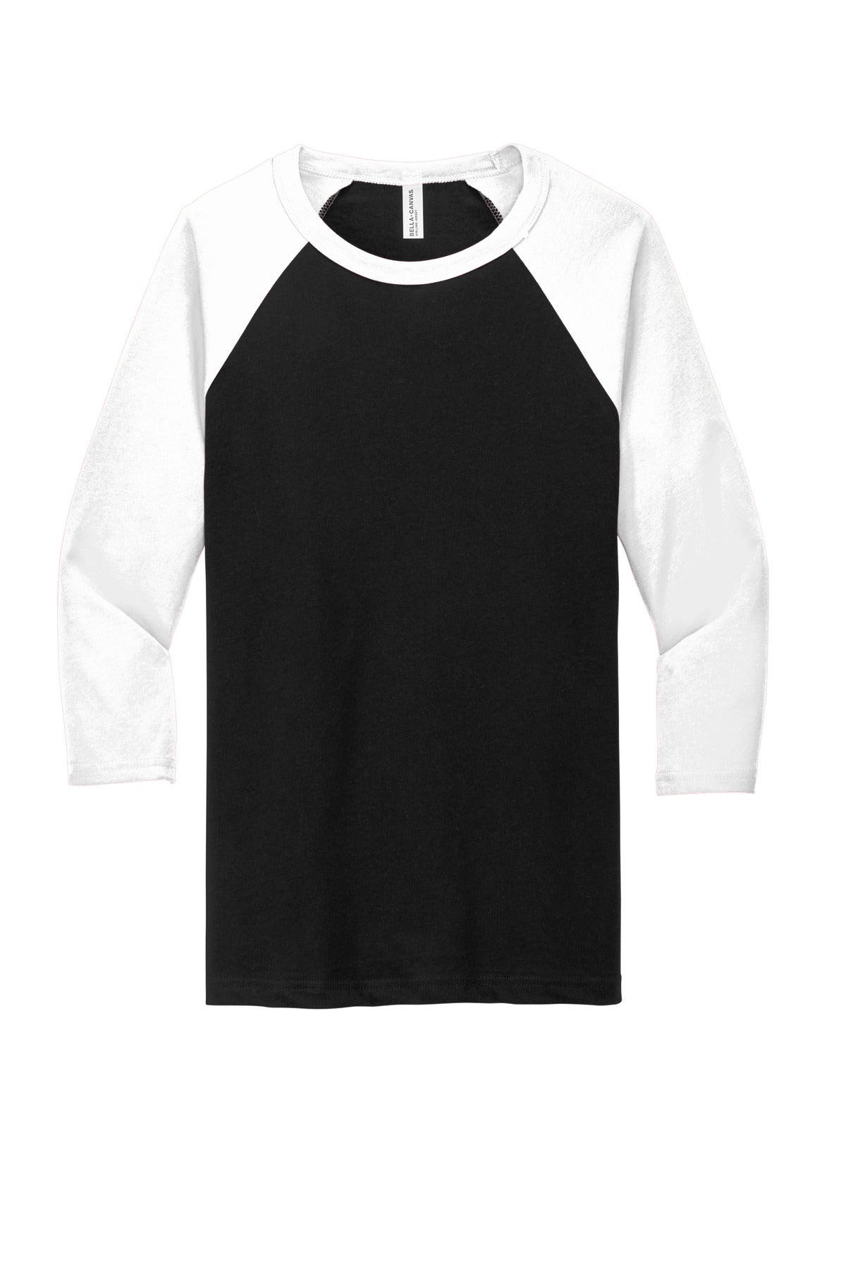 BELLA+CANVAS® Unisex 3/4-Sleeve Baseball Tee (CORE COLORS)