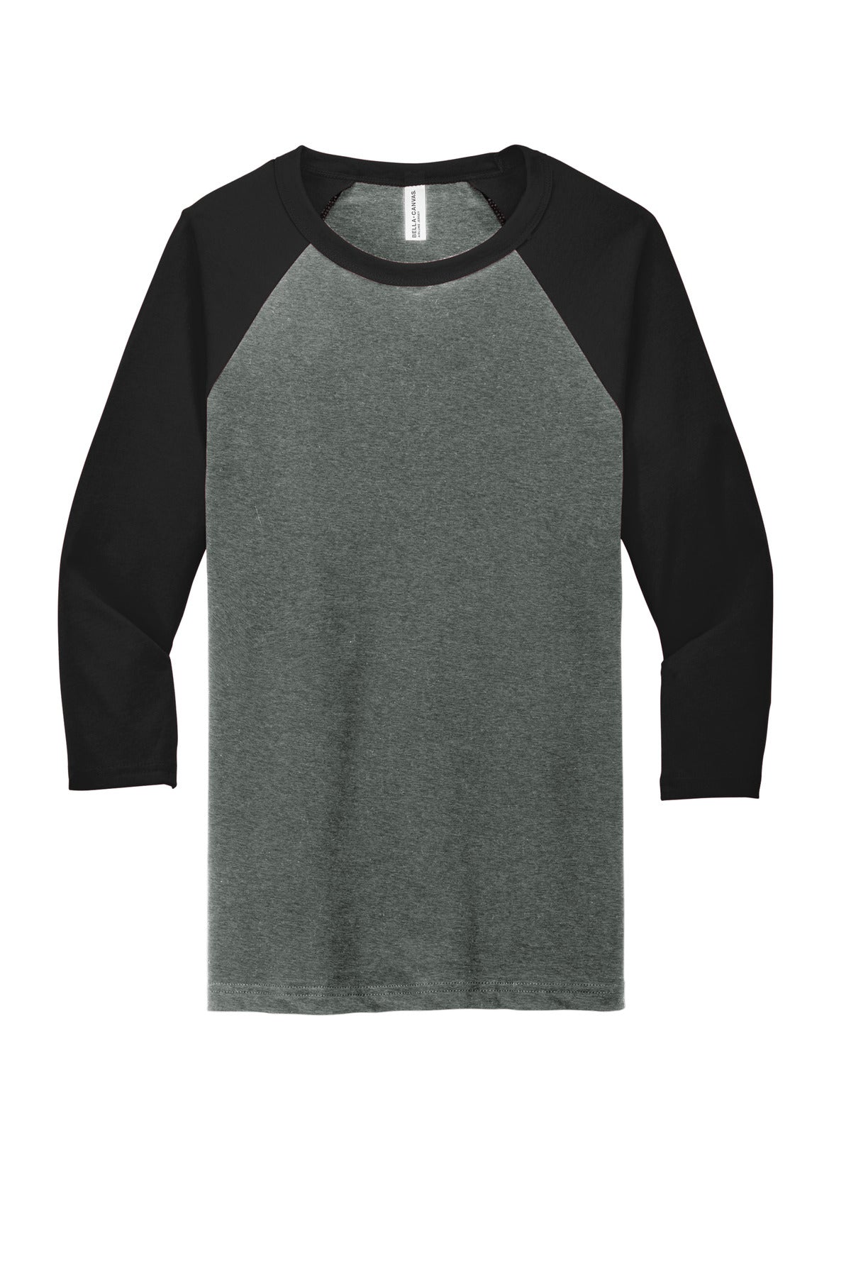 BELLA+CANVAS® Unisex 3/4-Sleeve Baseball Tee (CORE COLORS)