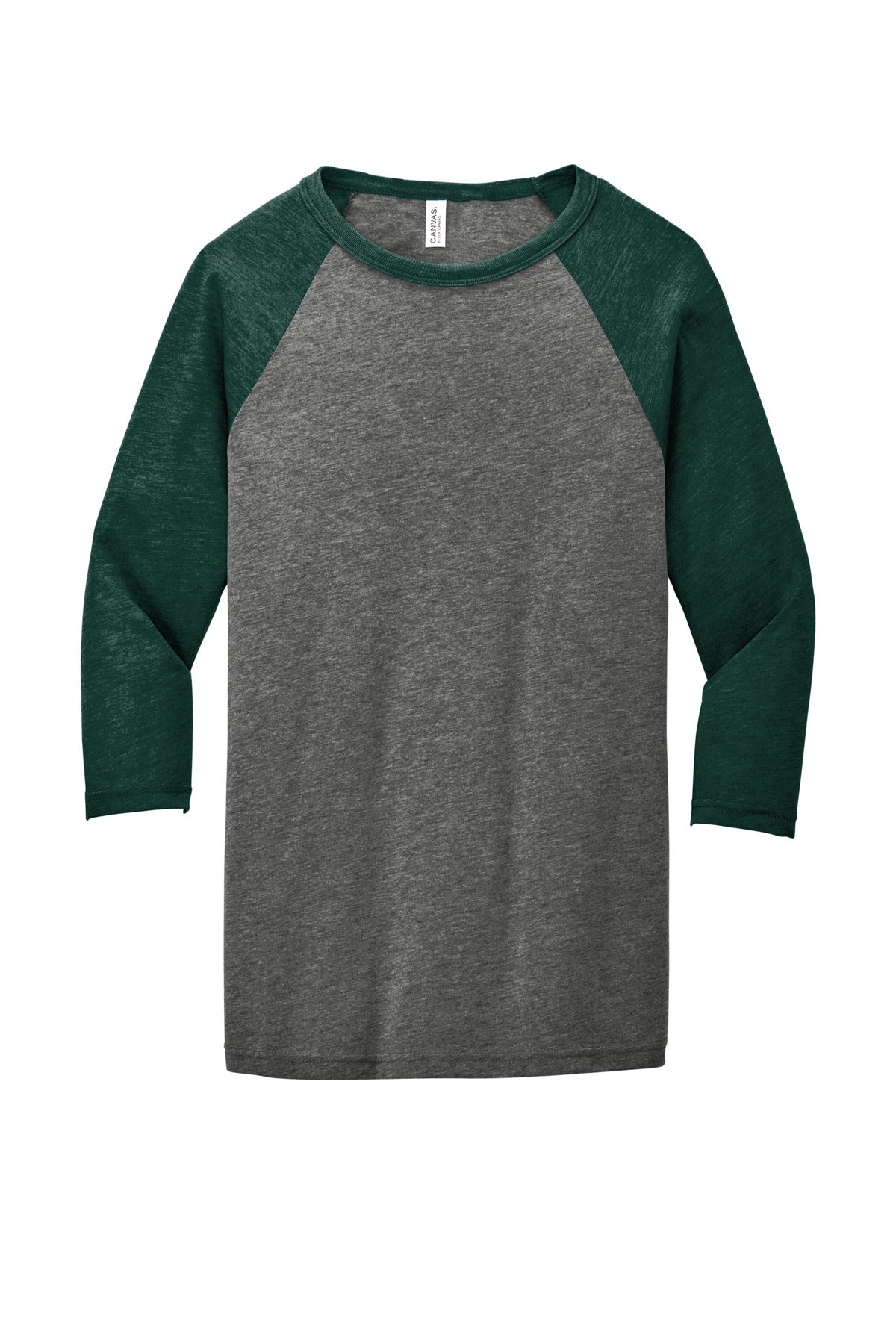 BELLA+CANVAS® Unisex 3/4-Sleeve Baseball Tee (CORE COLORS)