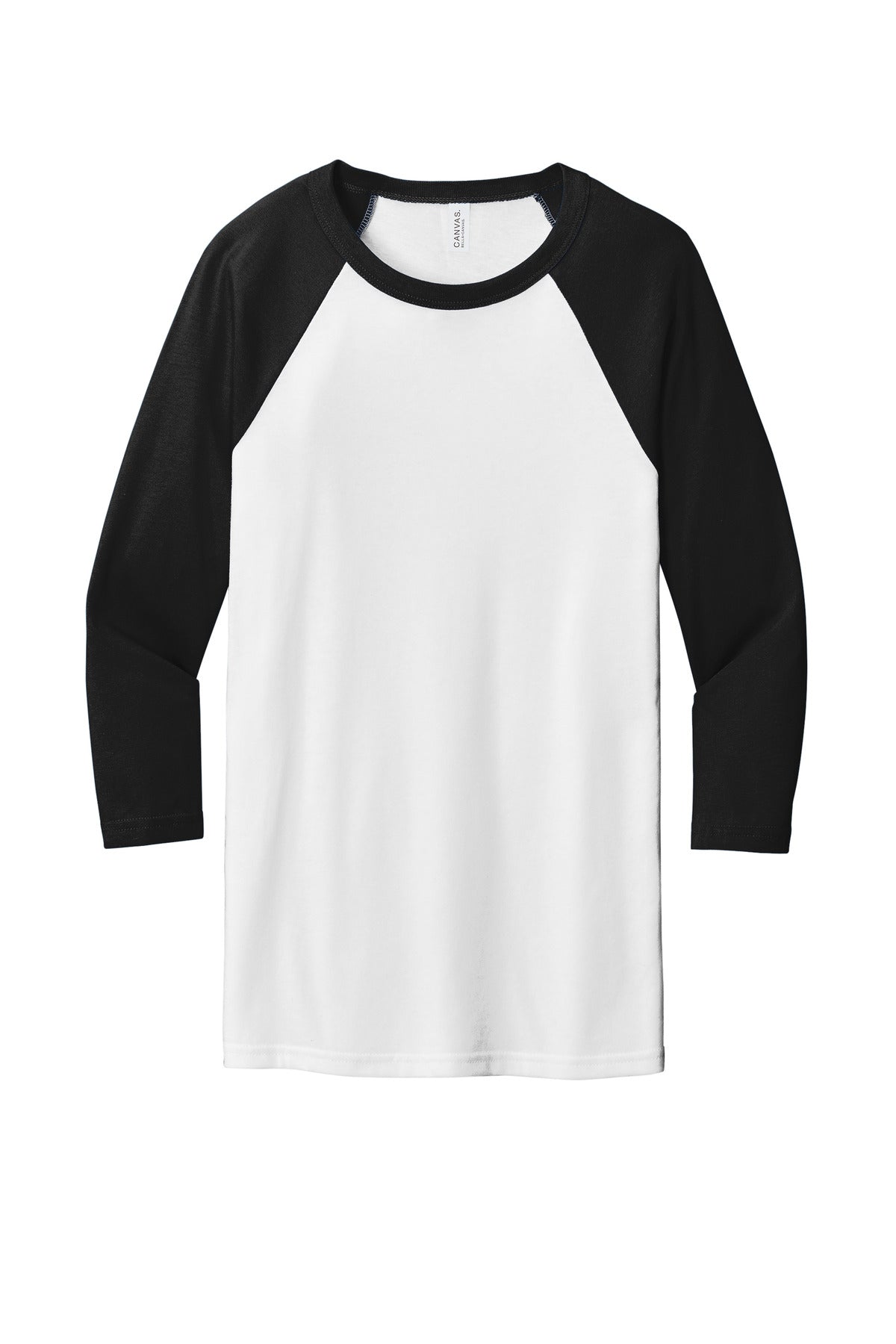 BELLA+CANVAS® Unisex 3/4-Sleeve Baseball Tee (CORE COLORS)