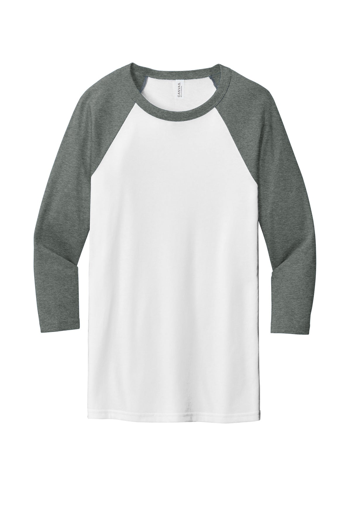 BELLA+CANVAS® Unisex 3/4-Sleeve Baseball Tee (CORE COLORS)