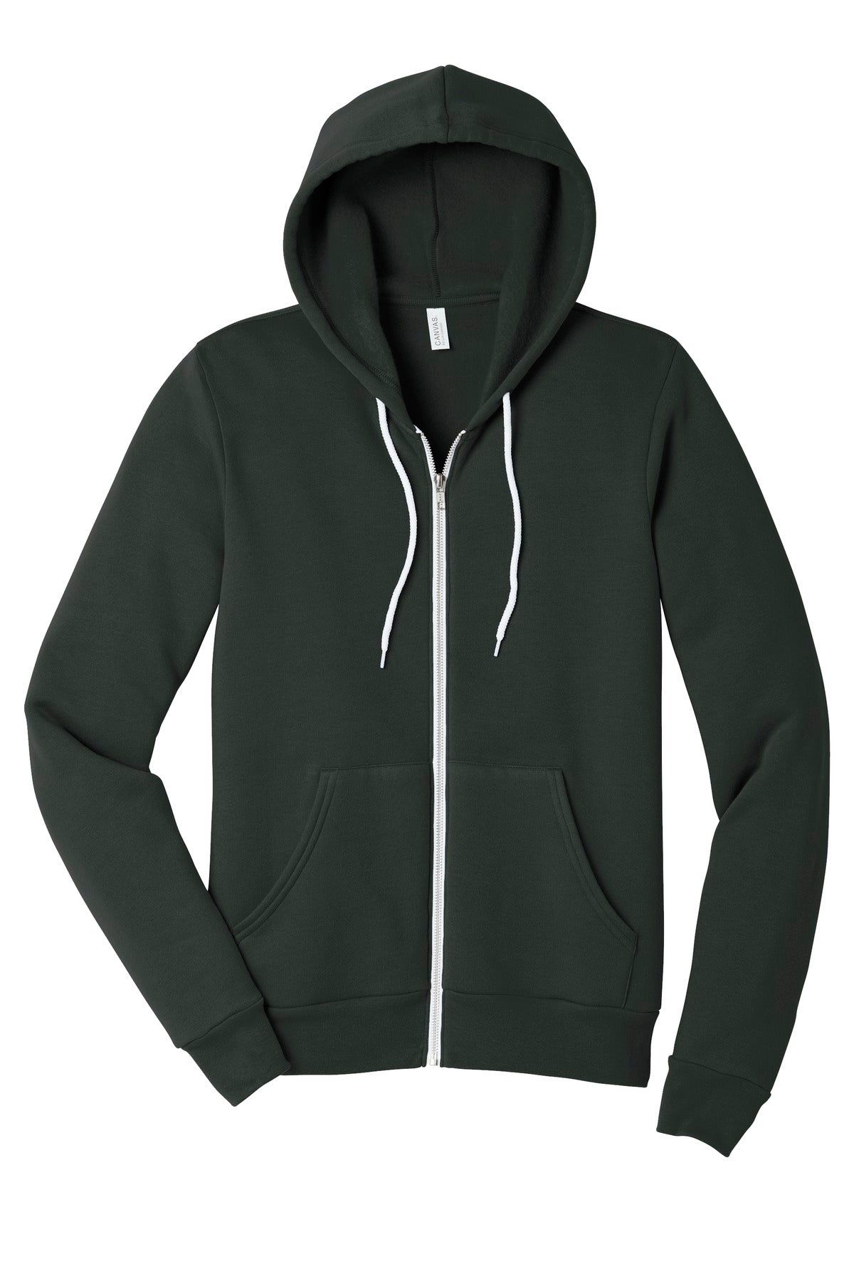 BELLA+CANVAS® Unisex Sponge Fleece Full-Zip Hoodie (CORE COLORS)