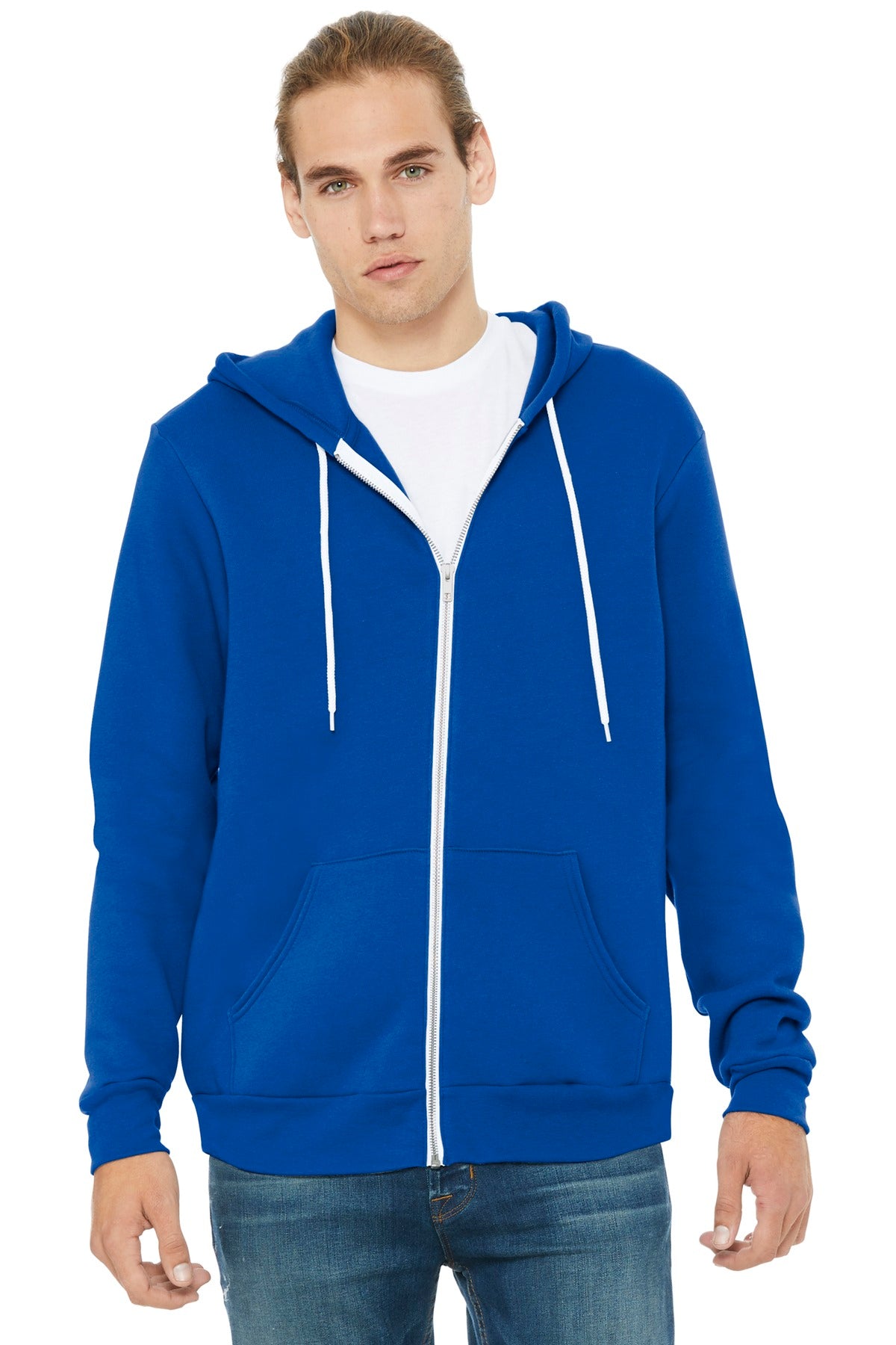 BELLA+CANVAS® Unisex Sponge Fleece Full-Zip Hoodie (CORE COLORS)