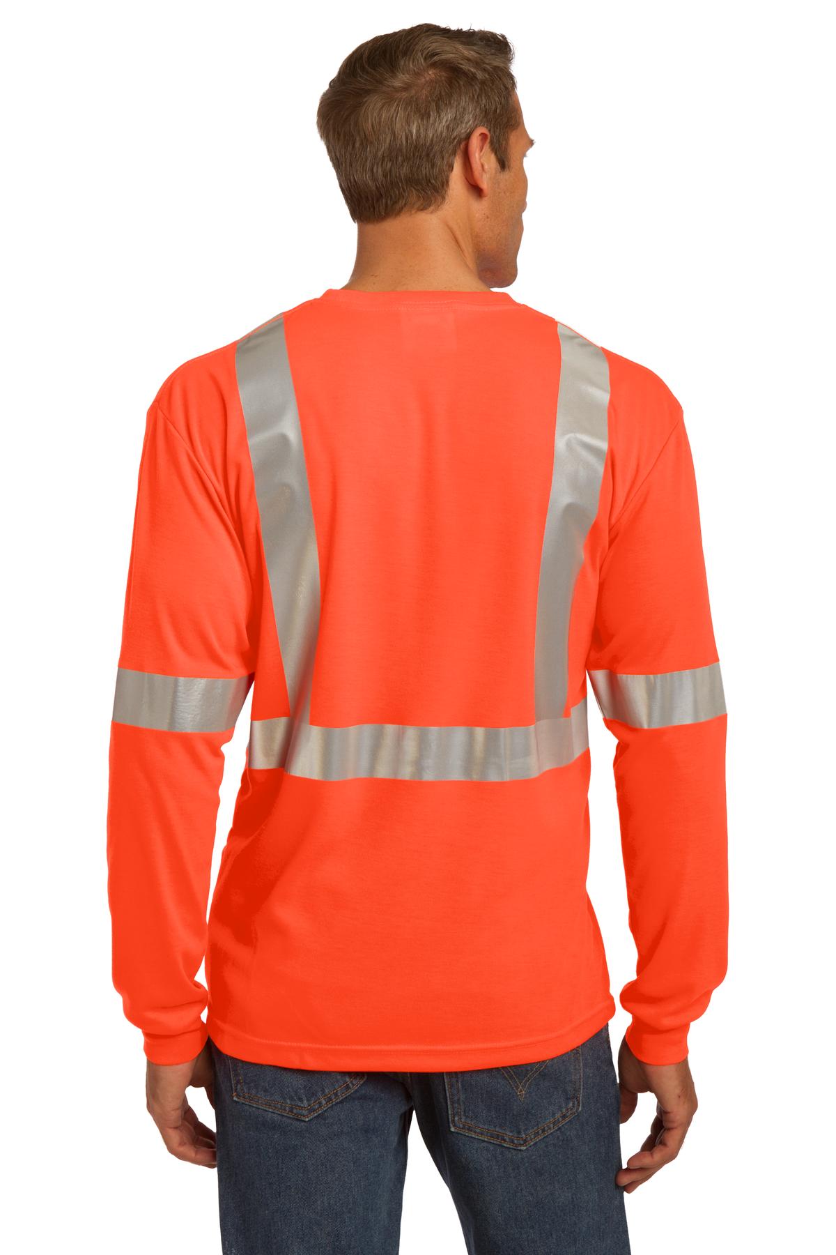 CornerStone® ANSI 107 Class 2 Long Sleeve Safety T-Shirt