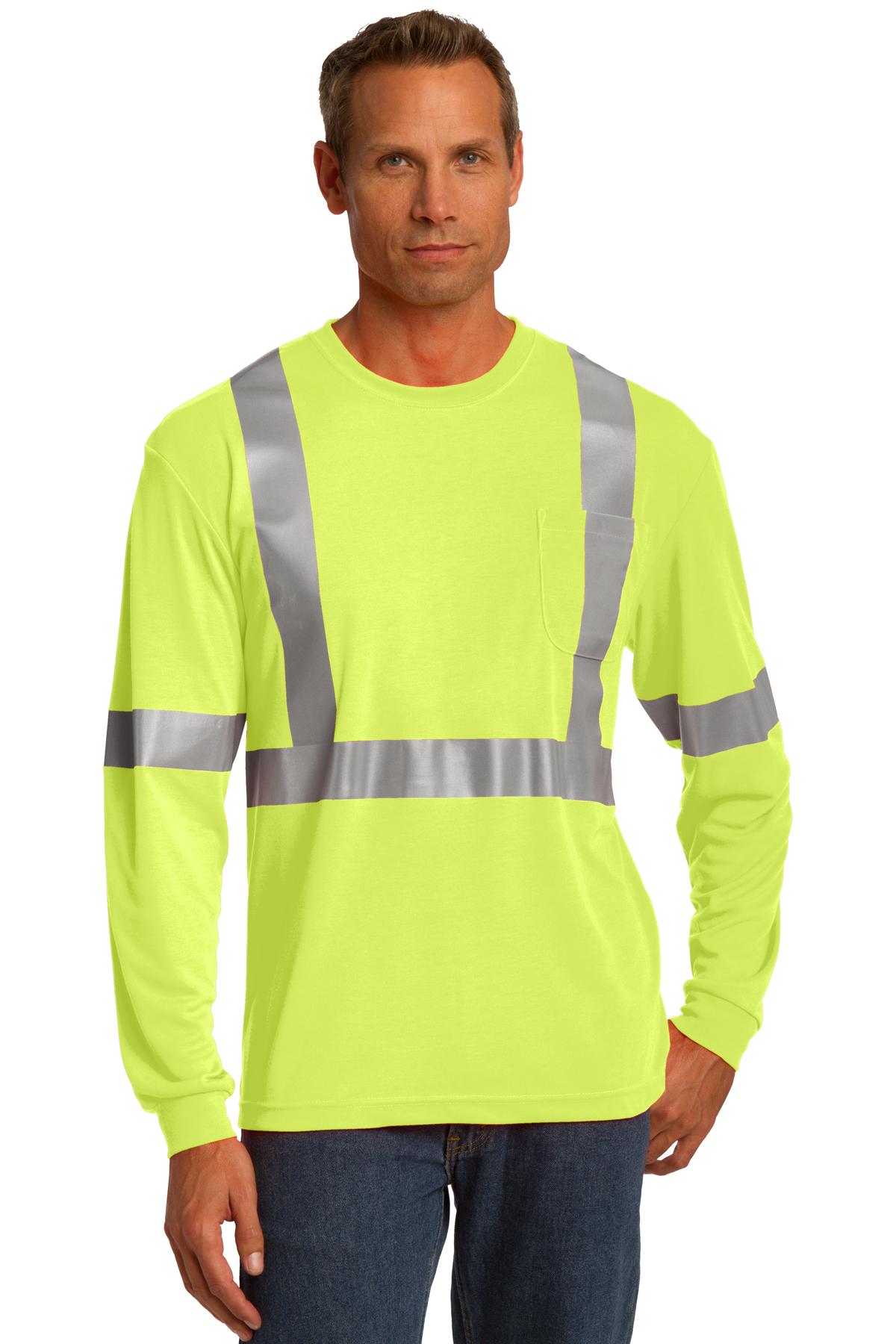 CornerStone® ANSI 107 Class 2 Long Sleeve Safety T-Shirt