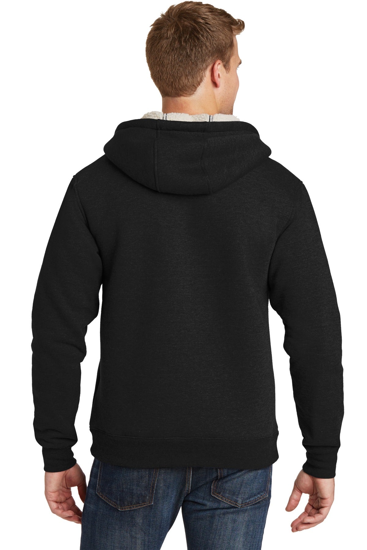 CornerStone® Heavyweight Sherpa-Lined Hooded Fleece Jacket