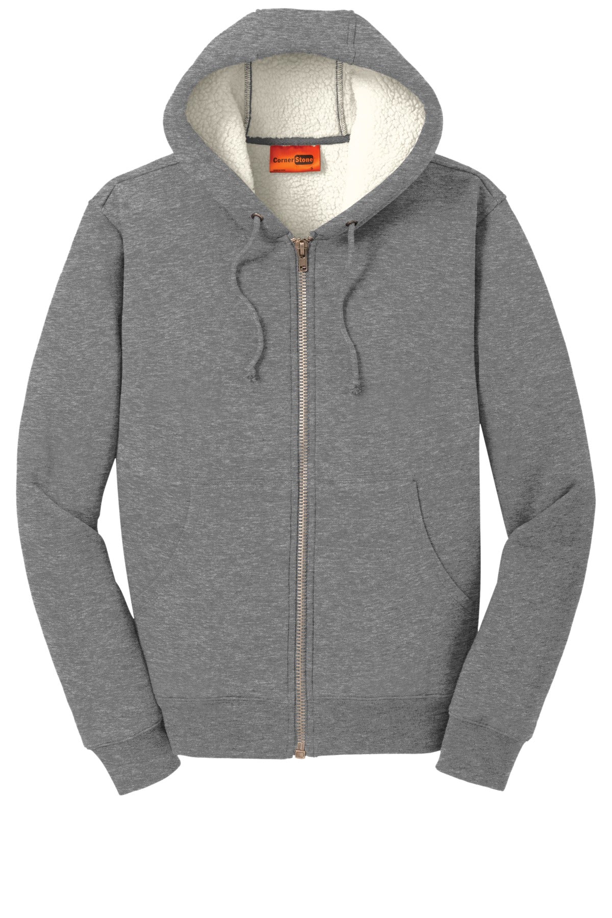 CornerStone® Heavyweight Sherpa-Lined Hooded Fleece Jacket