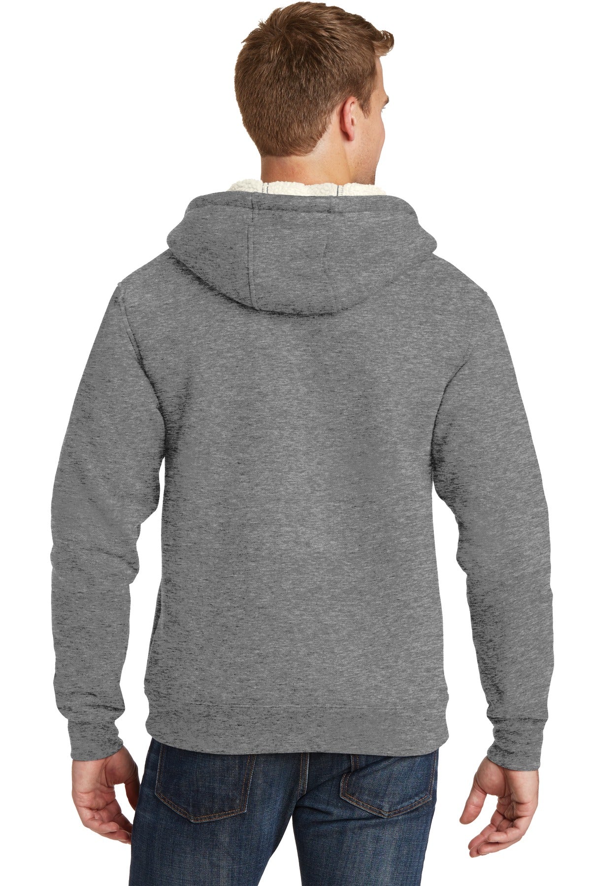 CornerStone® Heavyweight Sherpa-Lined Hooded Fleece Jacket