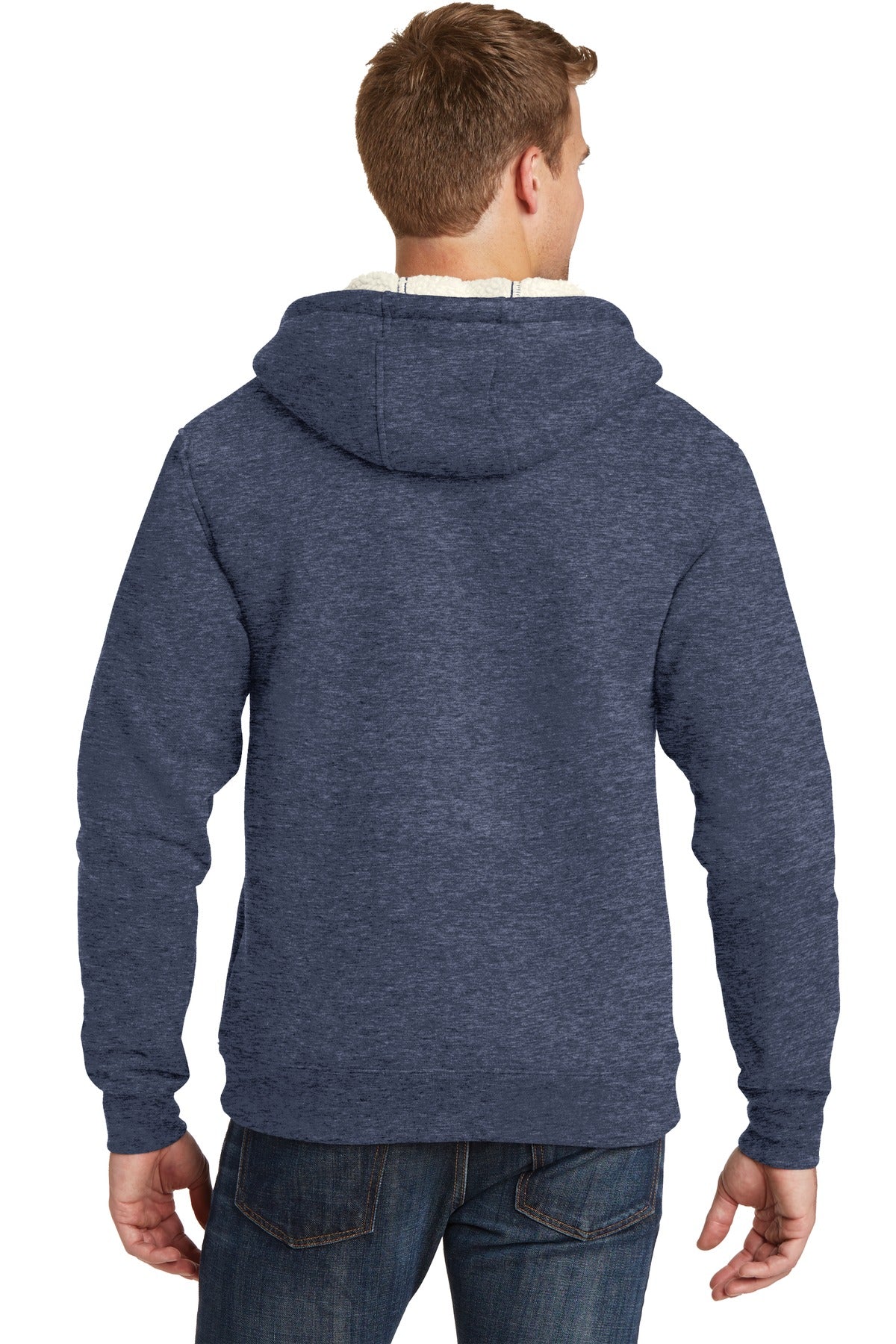 CornerStone® Heavyweight Sherpa-Lined Hooded Fleece Jacket