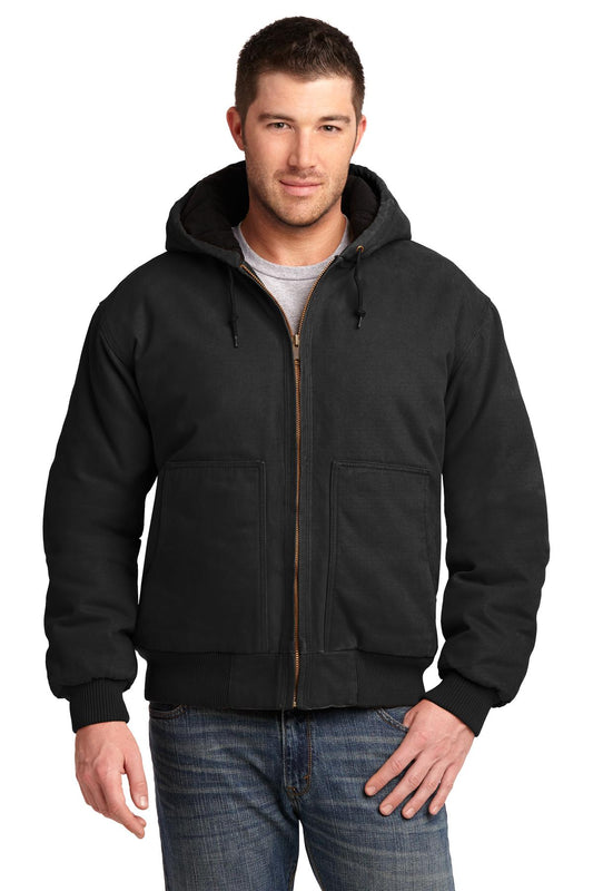 CornerStone® Washed Duck Cloth Insulated Hooded Work Jacket
