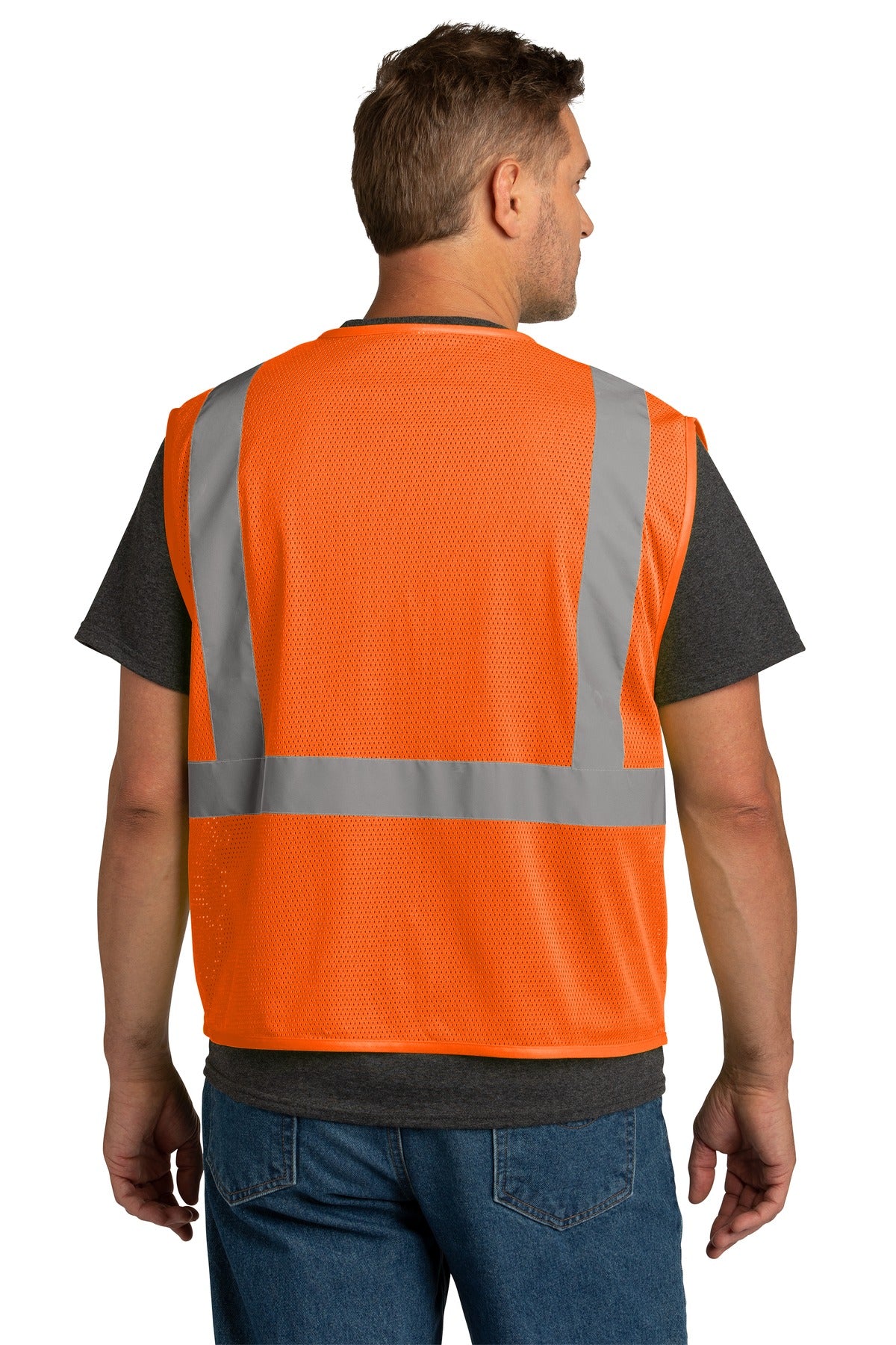 CornerStone® ANSI 107 Class 2 Economy Mesh Zippered Vest