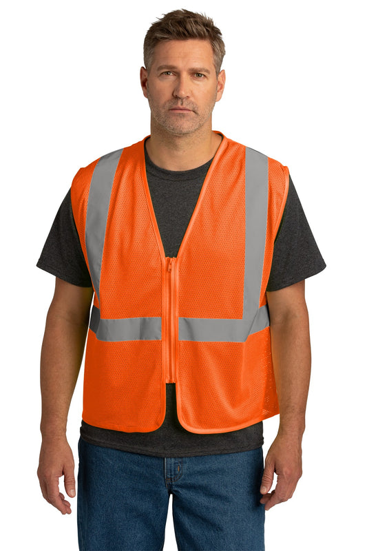 CornerStone® ANSI 107 Class 2 Economy Mesh Zippered Vest