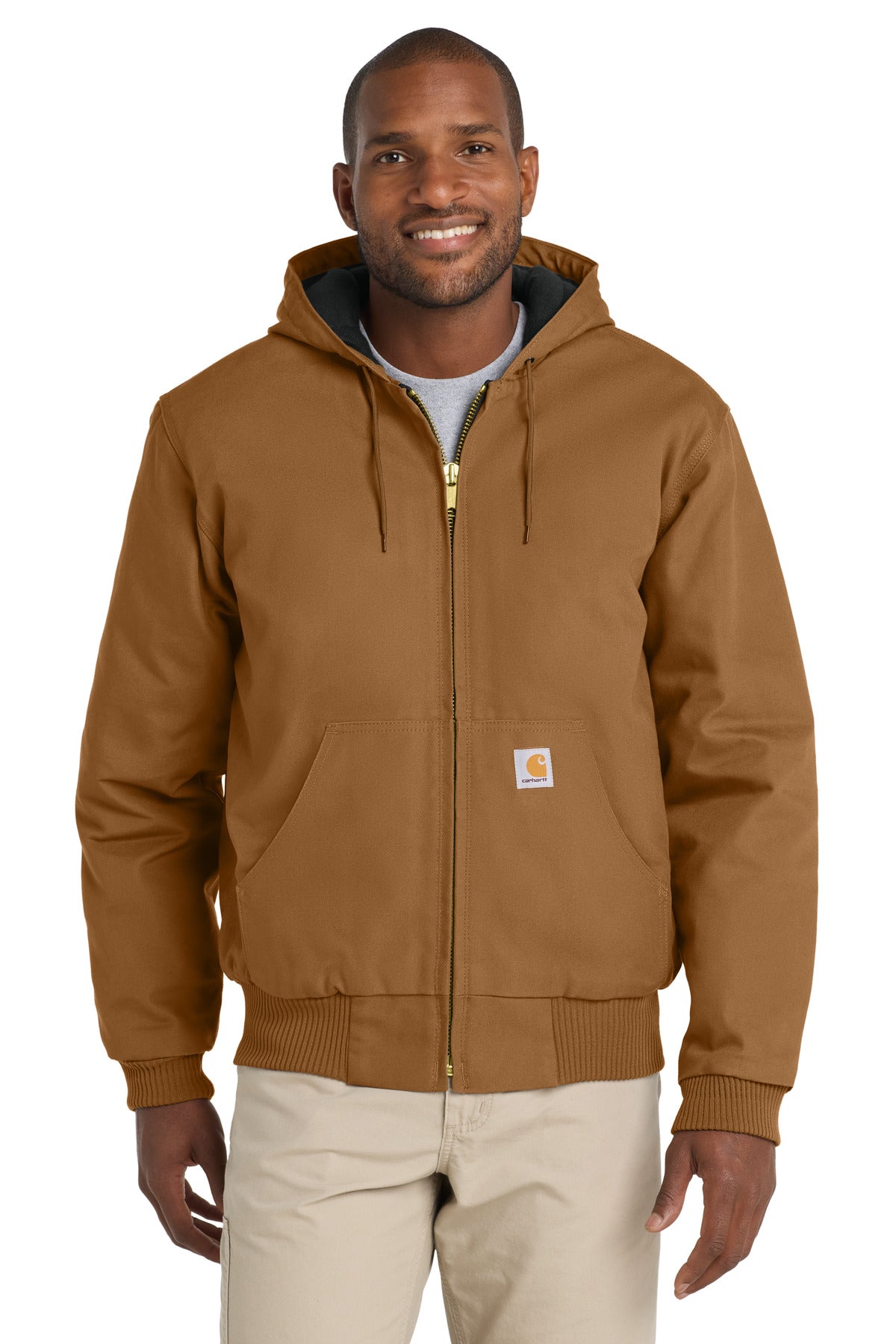Carhartt® Quilted-Flannel-Lined Duck Active Jac